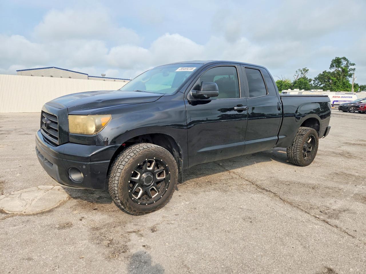 2008 Toyota Tundra Double Cab Limited Black vin: 5TFBV581X8X040139