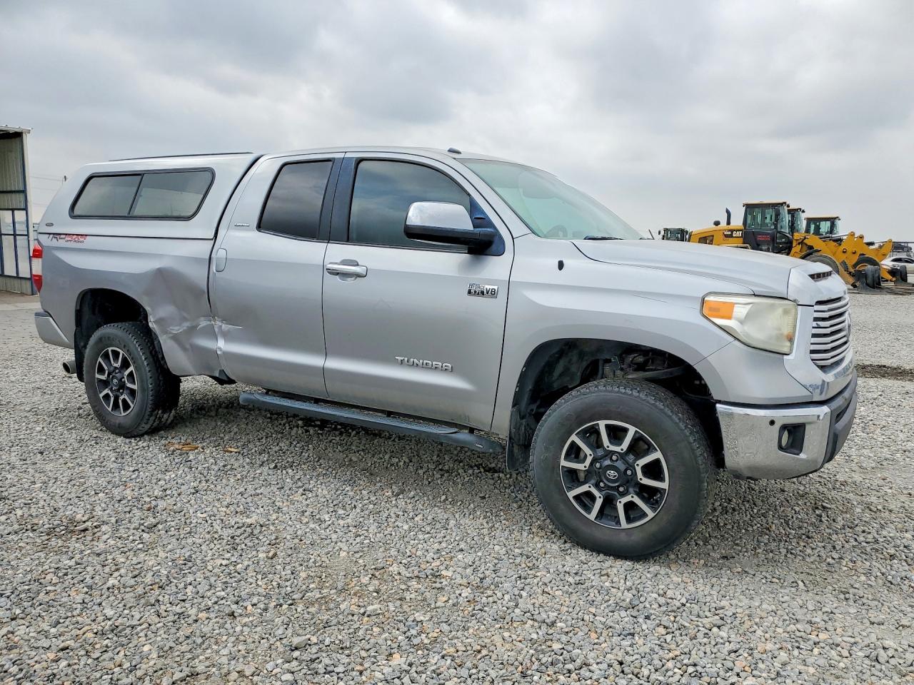 2014 Toyota Tundra Double Cab Limited Silver vin: 5TFBW5F11EX392991