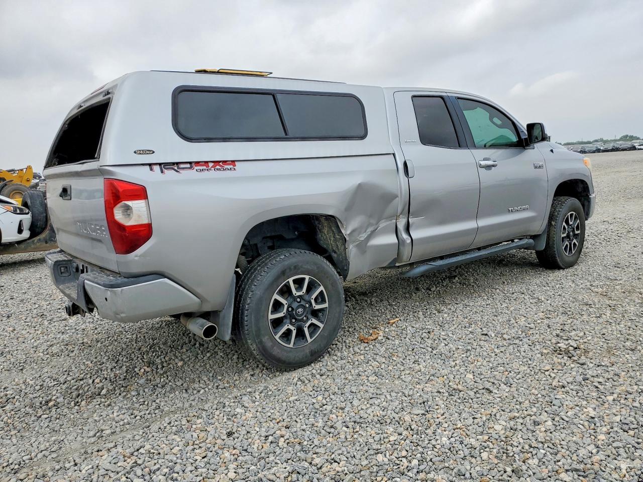 2014 Toyota Tundra Double Cab Limited Silver vin: 5TFBW5F11EX392991
