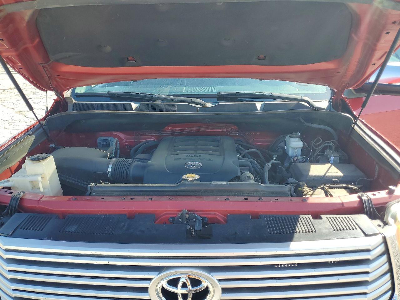 2014 Toyota Tundra Double Cab Limited Red vin: 5TFBW5F15EX411395