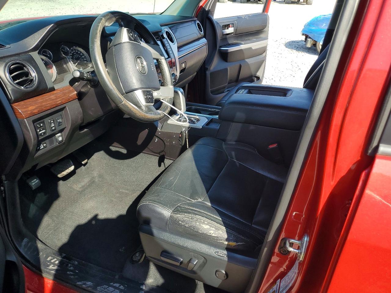 2014 Toyota Tundra Double Cab Limited Red vin: 5TFBW5F15EX411395
