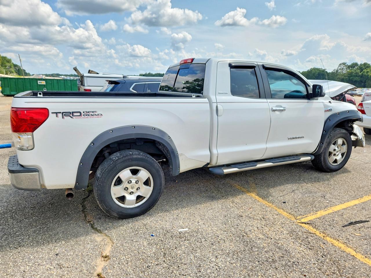 2012 Toyota Tundra Double Cab Limited White vin: 5TFBW5F1XCX268781
