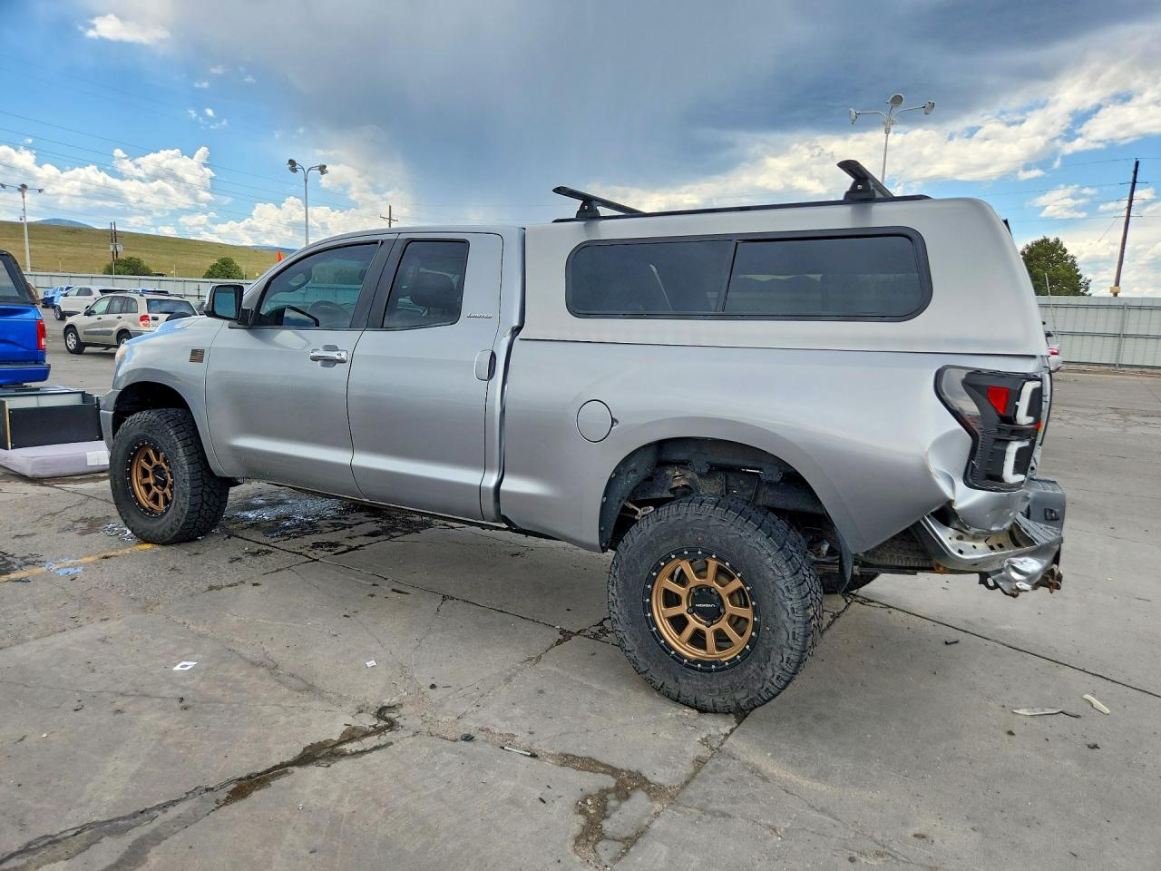 2013 Toyota Tundra Double Cab Limited Silver vin: 5TFBW5F1XDX320475