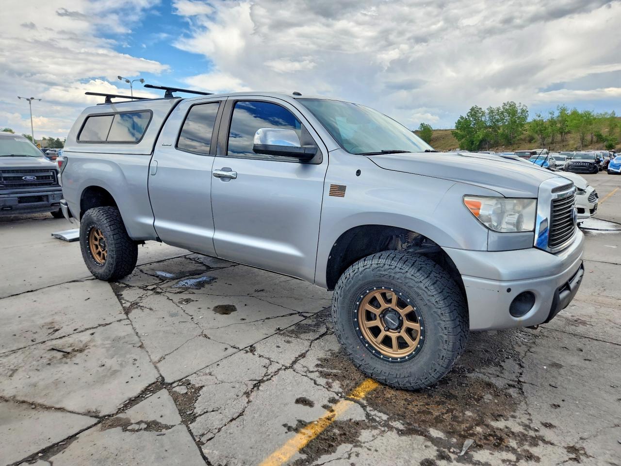 2013 Toyota Tundra Double Cab Limited Silver vin: 5TFBW5F1XDX320475