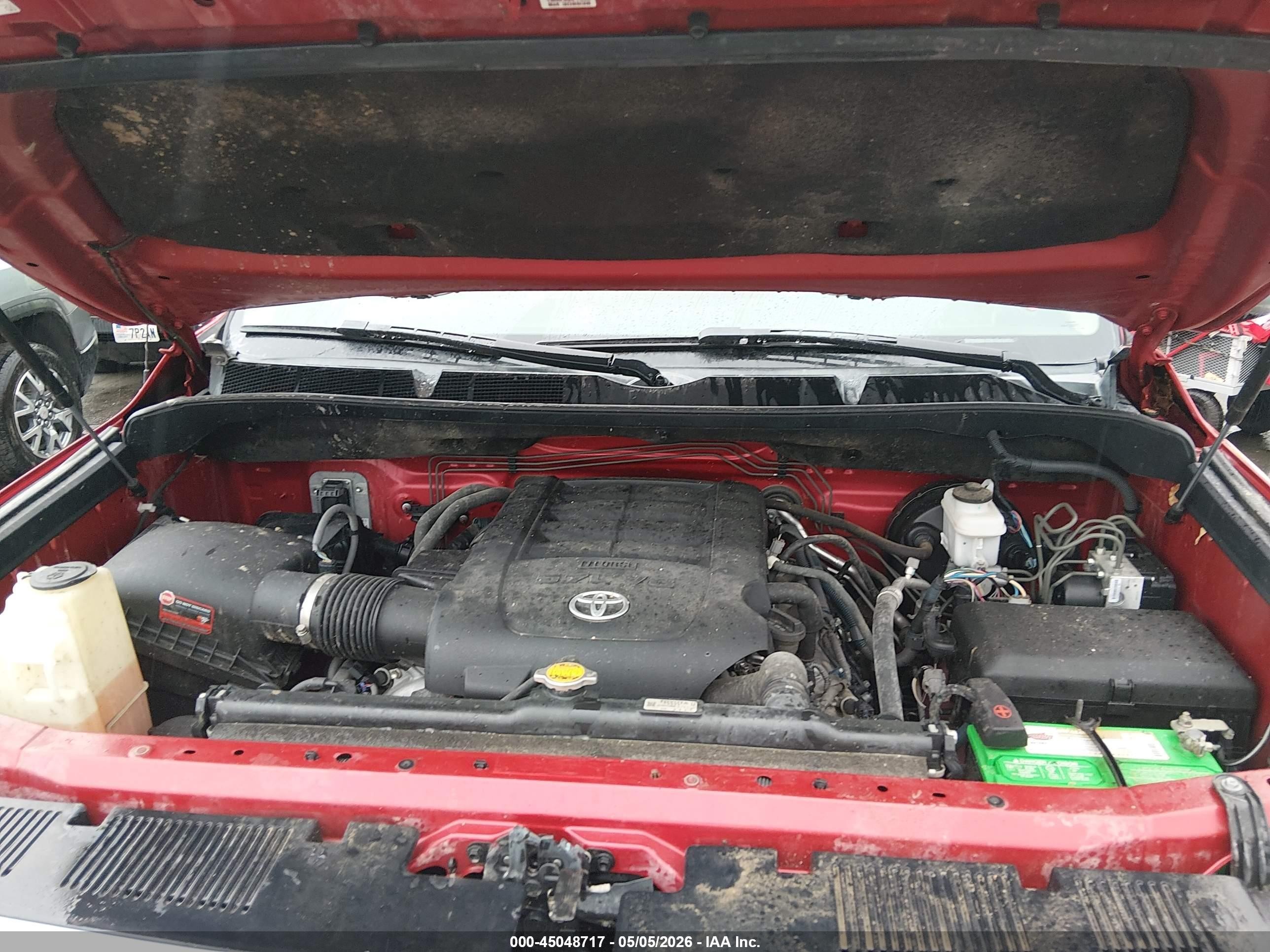 2014 Toyota Tundra Limited 5.7l V8 Red vin: 5TFBW5F1XEX363943