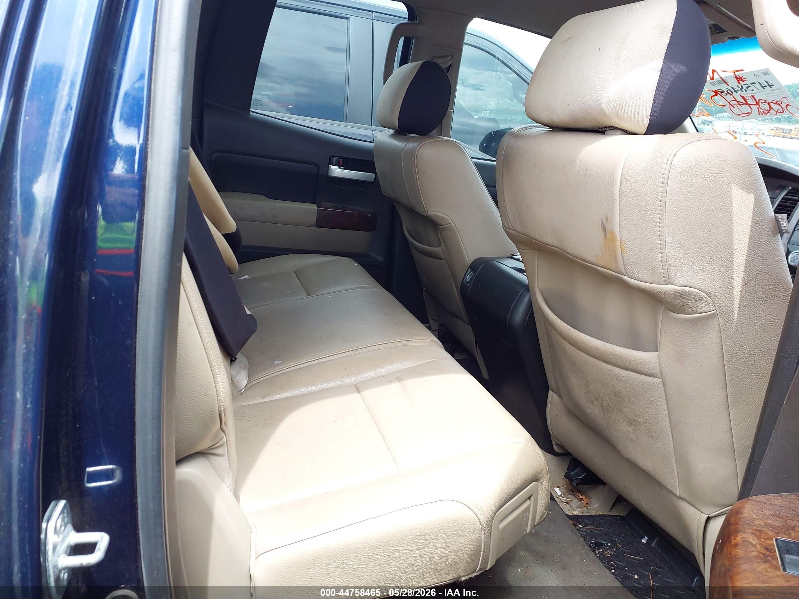 2010 Toyota Tundra Limited 5.7l V8 Blue vin: 5TFBY5F10AX115494