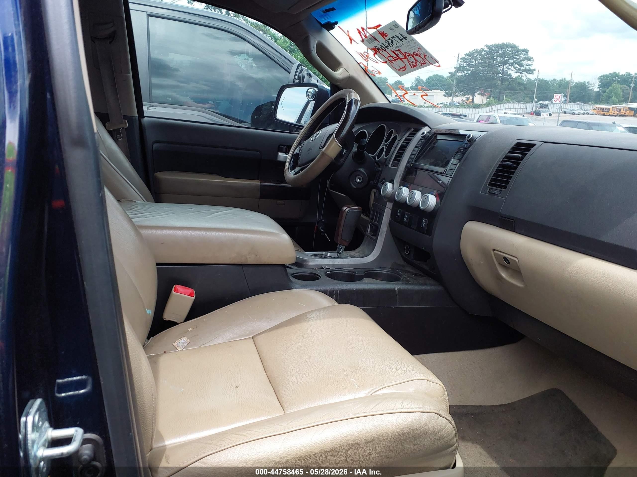 2010 Toyota Tundra Limited 5.7l V8 Blue vin: 5TFBY5F10AX115494