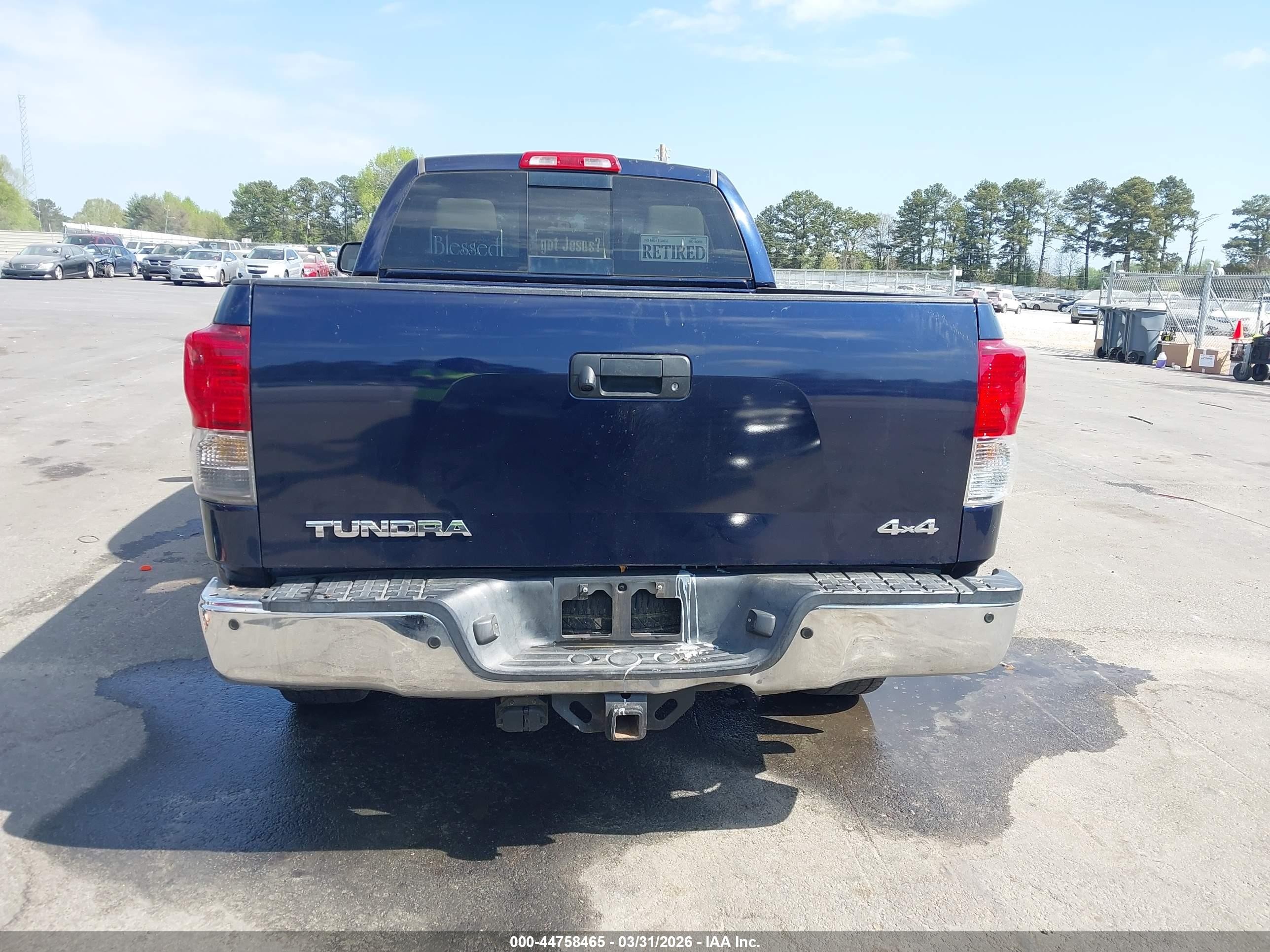 2010 Toyota Tundra Limited 5.7l V8 Blue vin: 5TFBY5F10AX115494