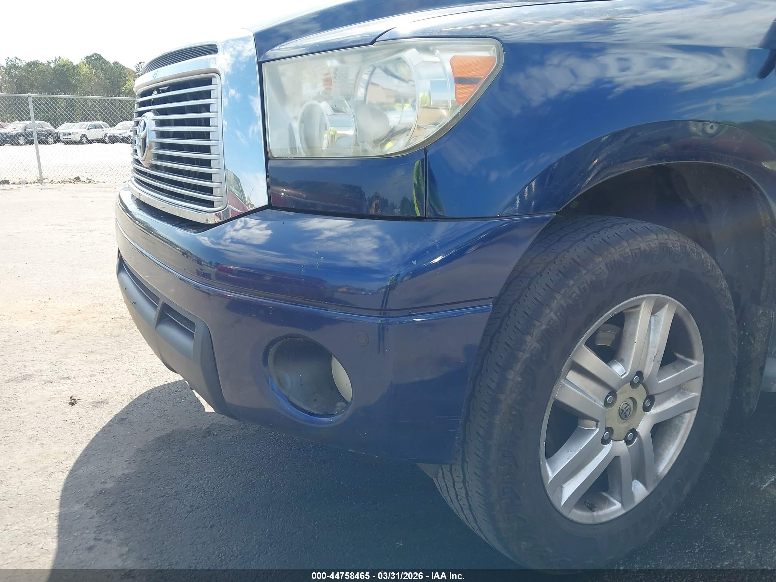 2010 Toyota Tundra Limited 5.7l V8 Blue vin: 5TFBY5F10AX115494