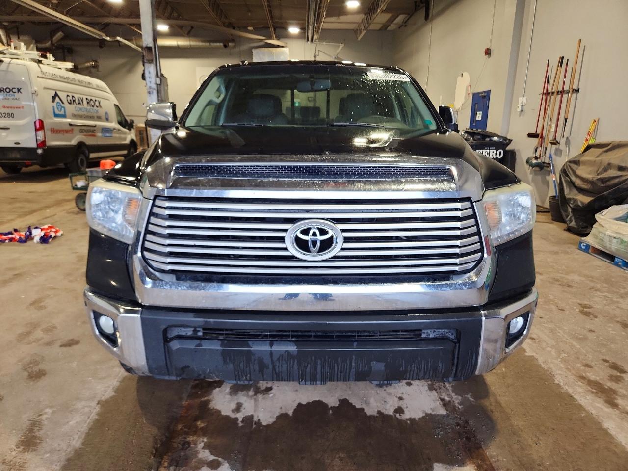 2014 Toyota Tundra Double Cab Limited Black vin: 5TFBY5F11EX373190