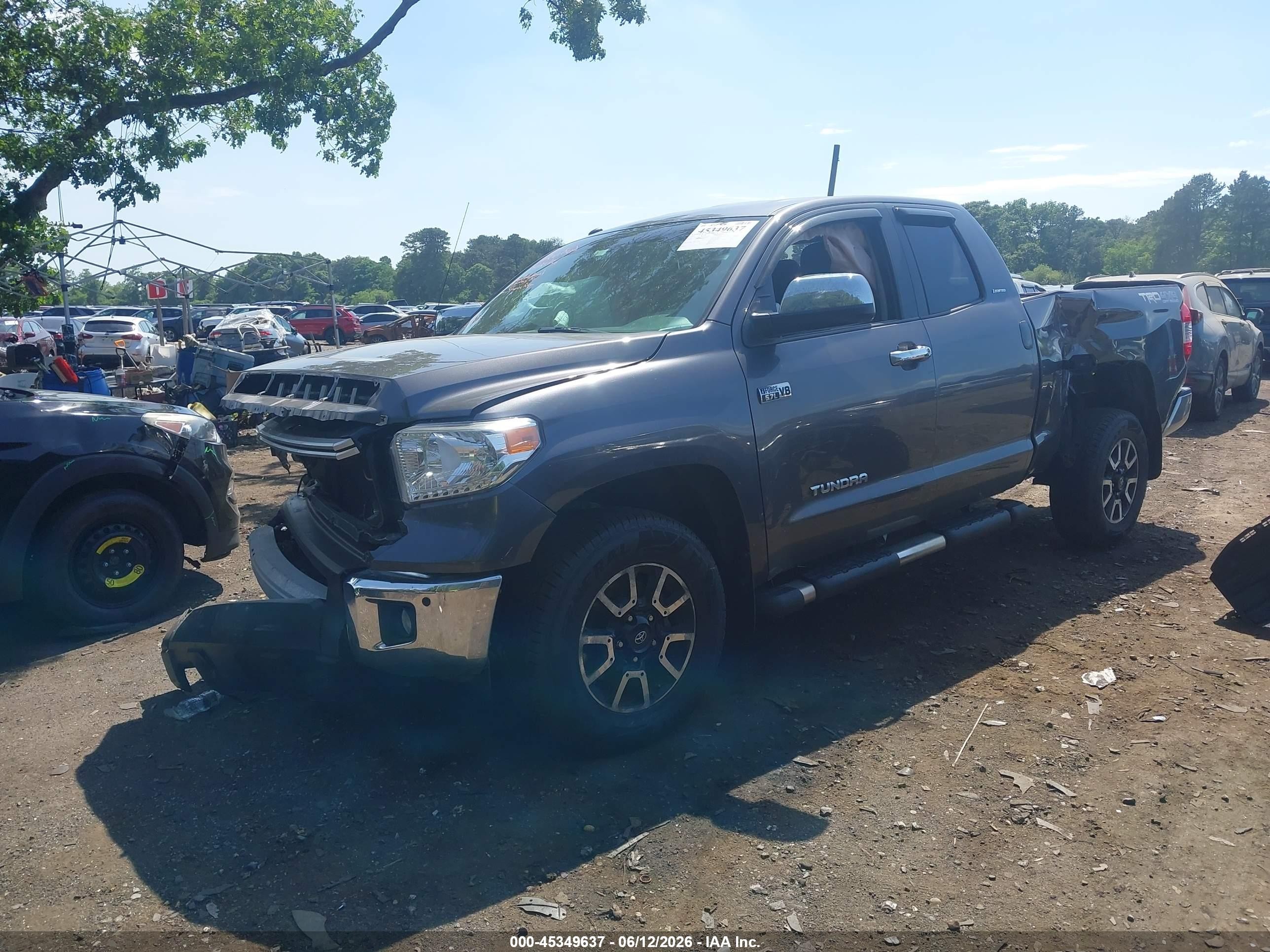 2014 Toyota Tundra Limited 5.7l V8 Black vin: 5TFBY5F12EX413535