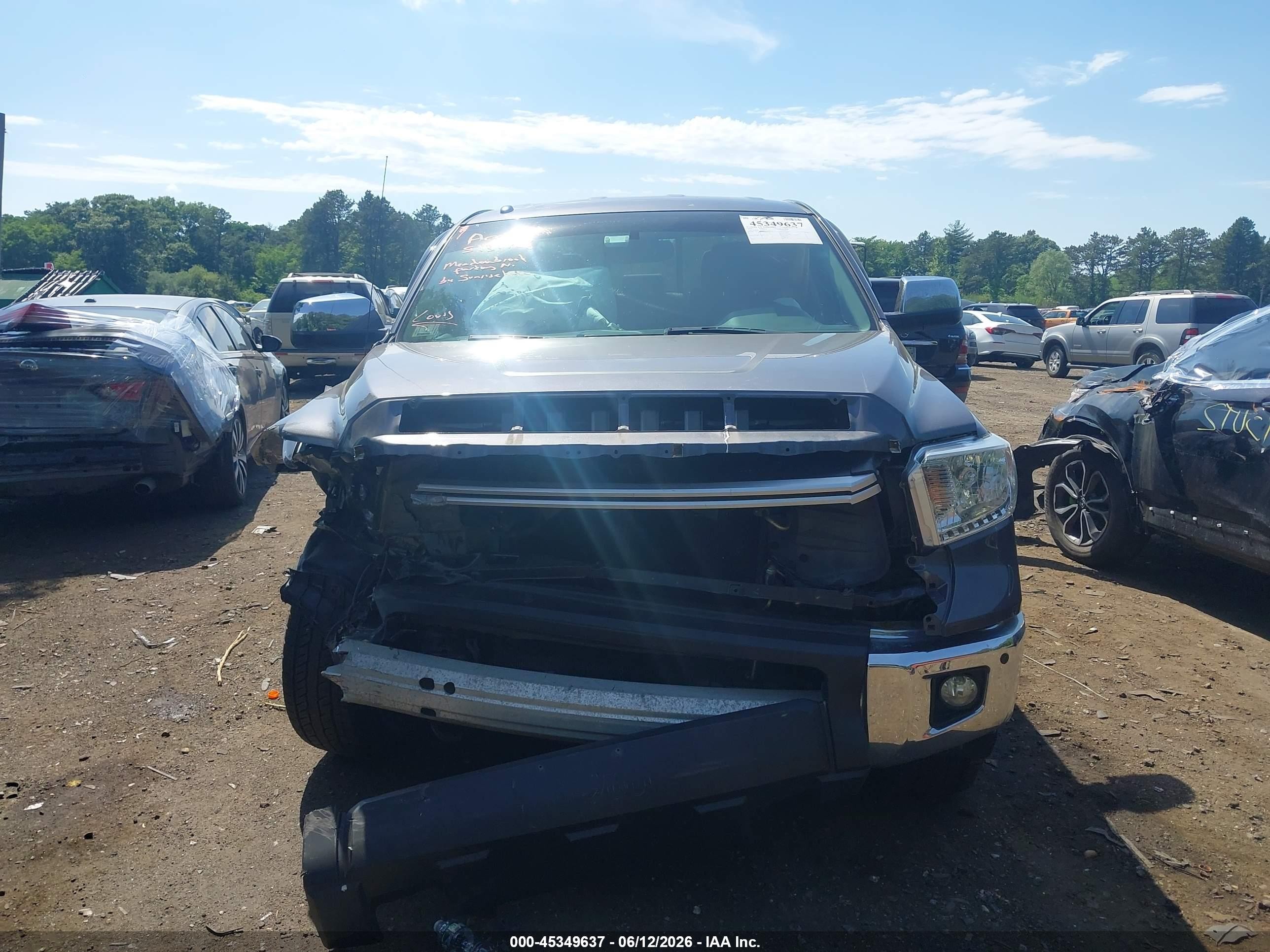 2014 Toyota Tundra Limited 5.7l V8 Black vin: 5TFBY5F12EX413535