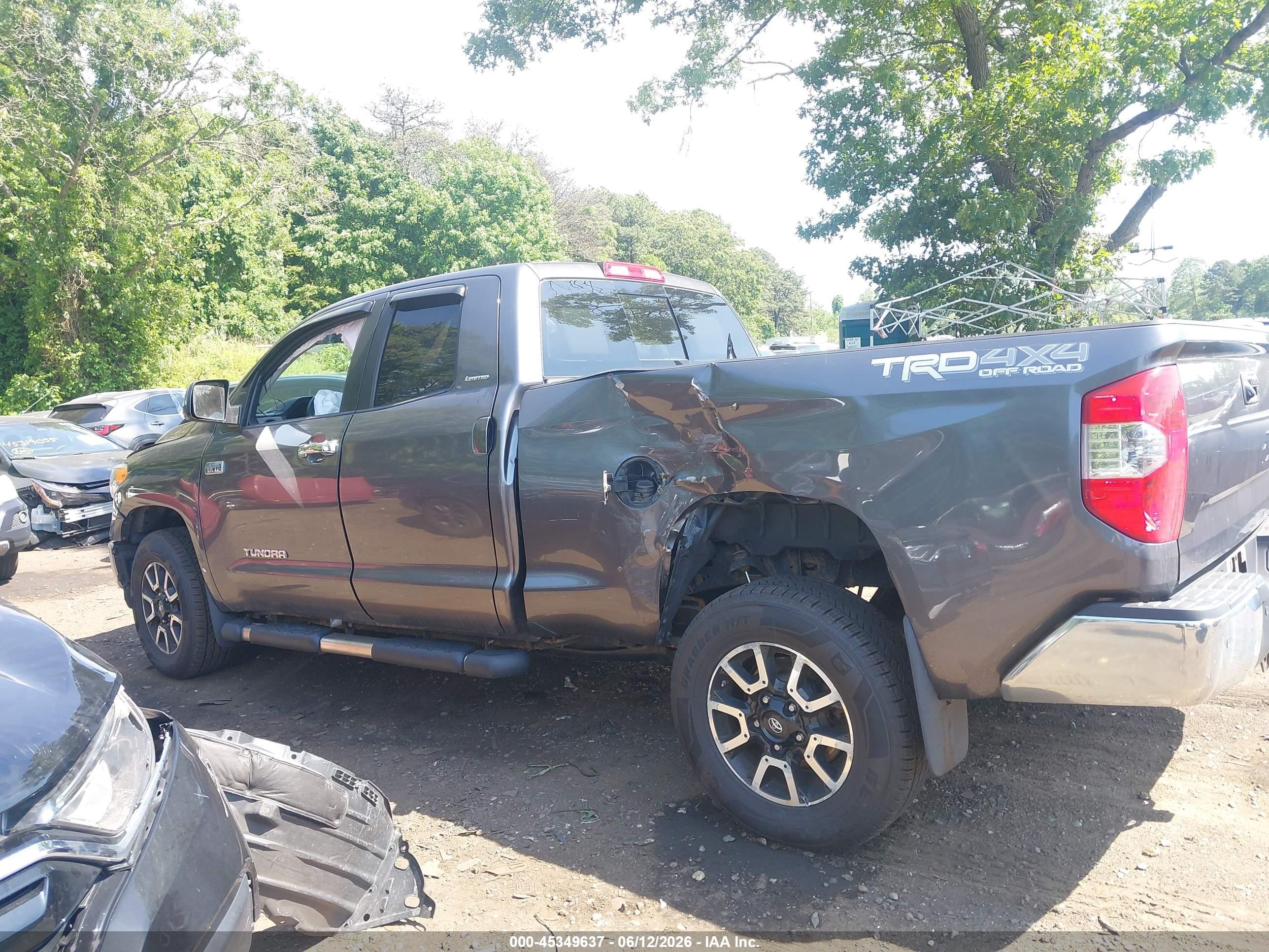 2014 Toyota Tundra Limited 5.7l V8 Black vin: 5TFBY5F12EX413535