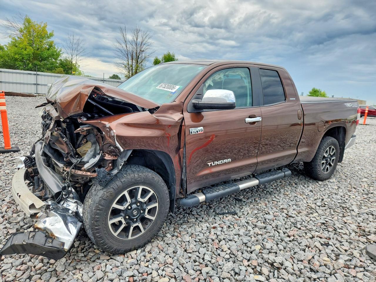 2014 Toyota Tundra Double Cab Limited Brown vin: 5TFBY5F14EX335873