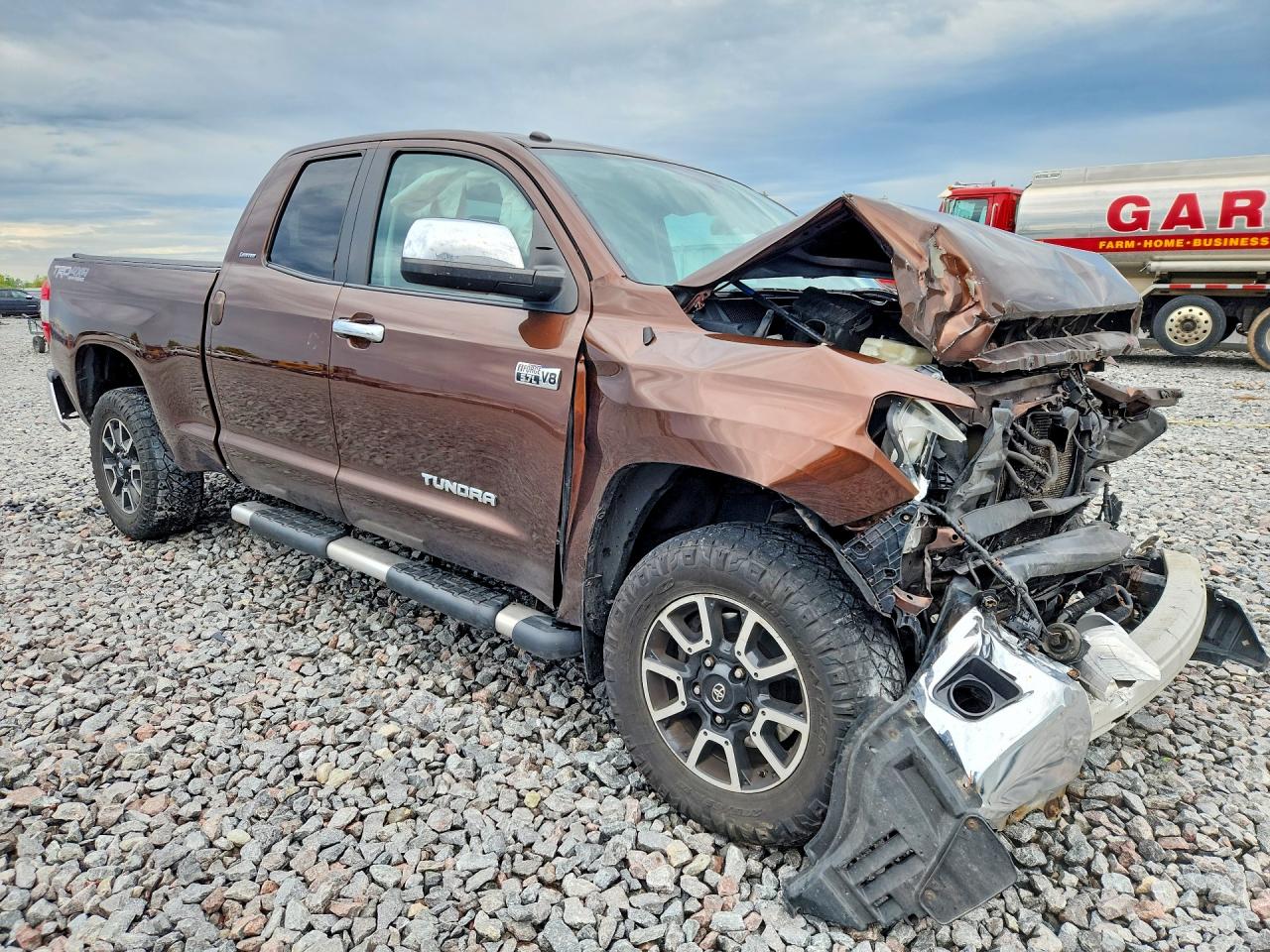 2014 Toyota Tundra Double Cab Limited Brown vin: 5TFBY5F14EX335873