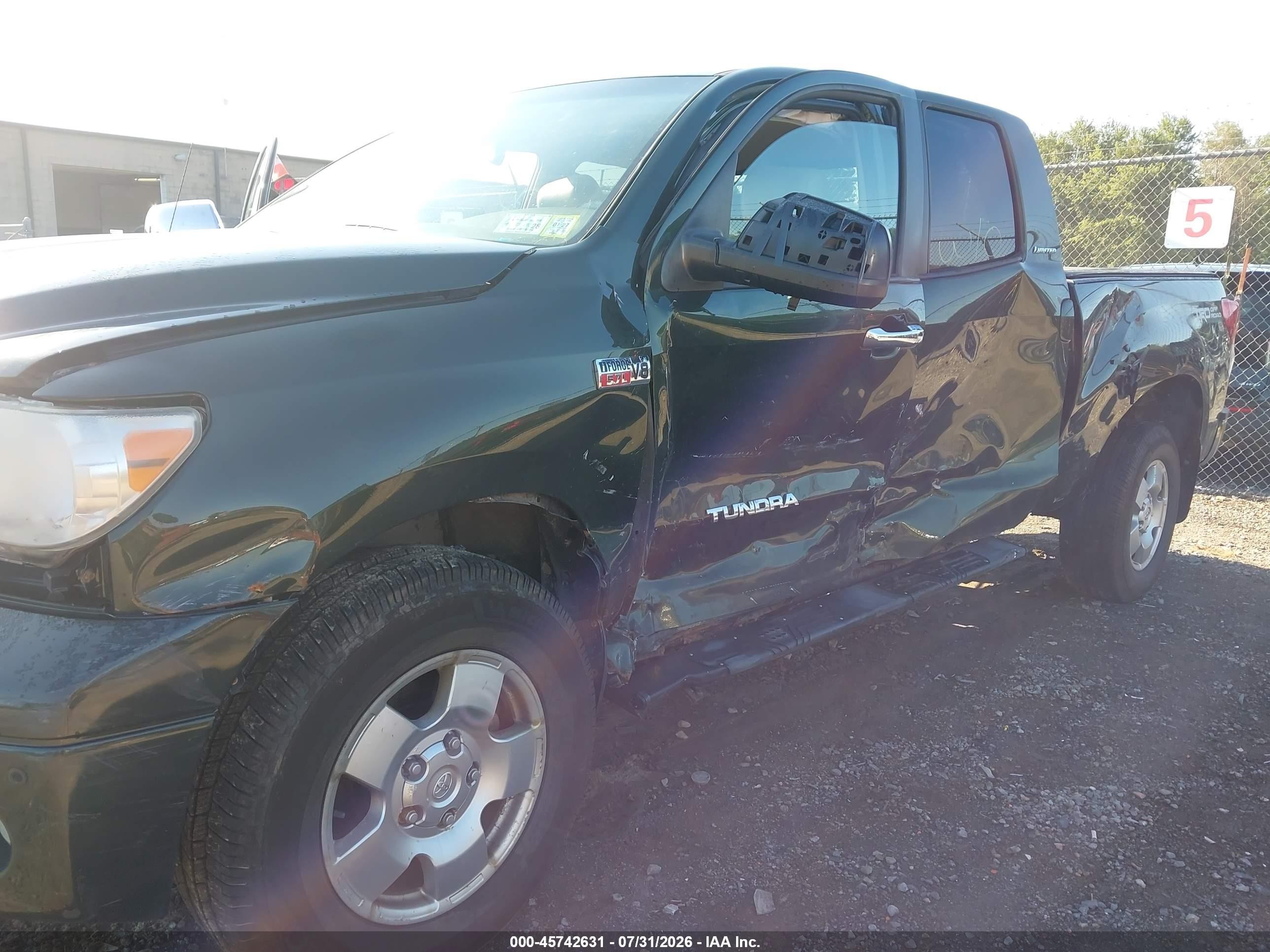 2011 Toyota Tundra Limited 5.7l V8 Green vin: 5TFBY5F15BX168807