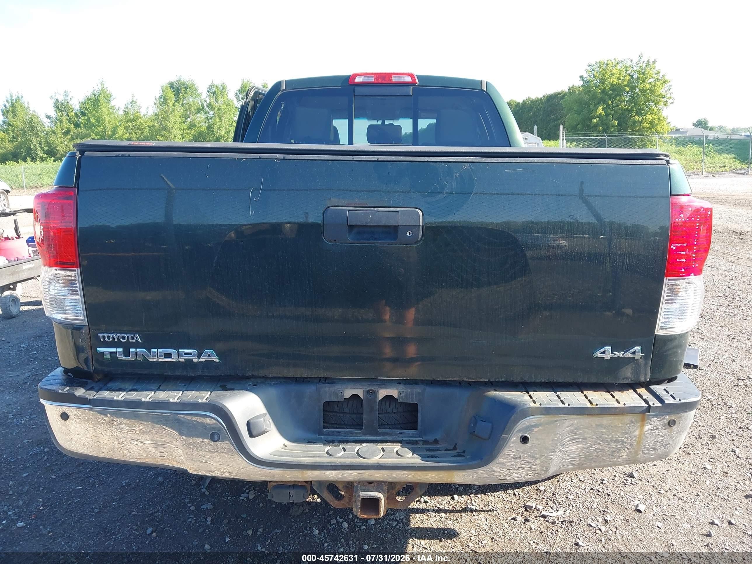 2011 Toyota Tundra Limited 5.7l V8 Green vin: 5TFBY5F15BX168807
