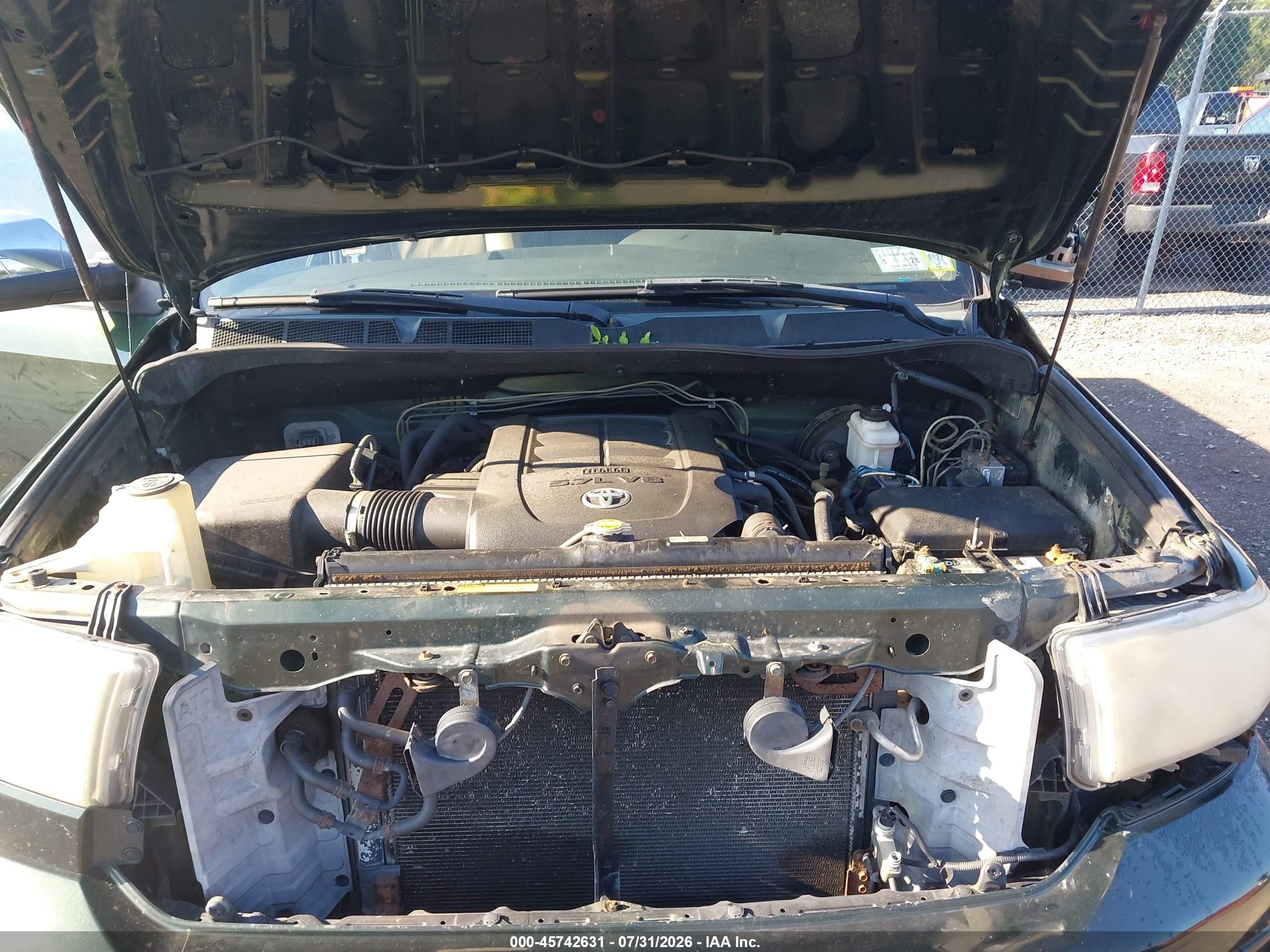 2011 Toyota Tundra Limited 5.7l V8 Green vin: 5TFBY5F15BX168807