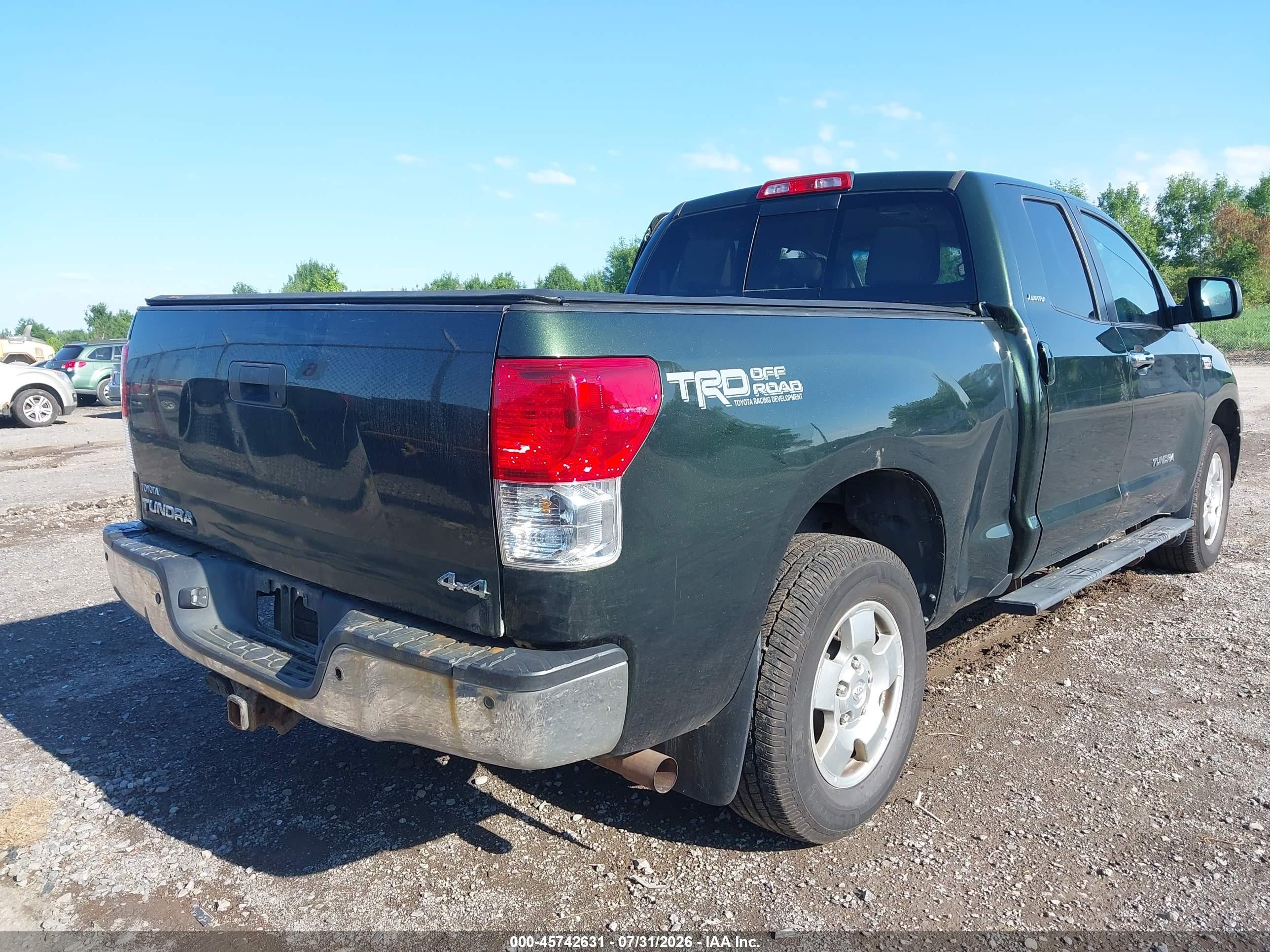 2011 Toyota Tundra Limited 5.7l V8 Green vin: 5TFBY5F15BX168807
