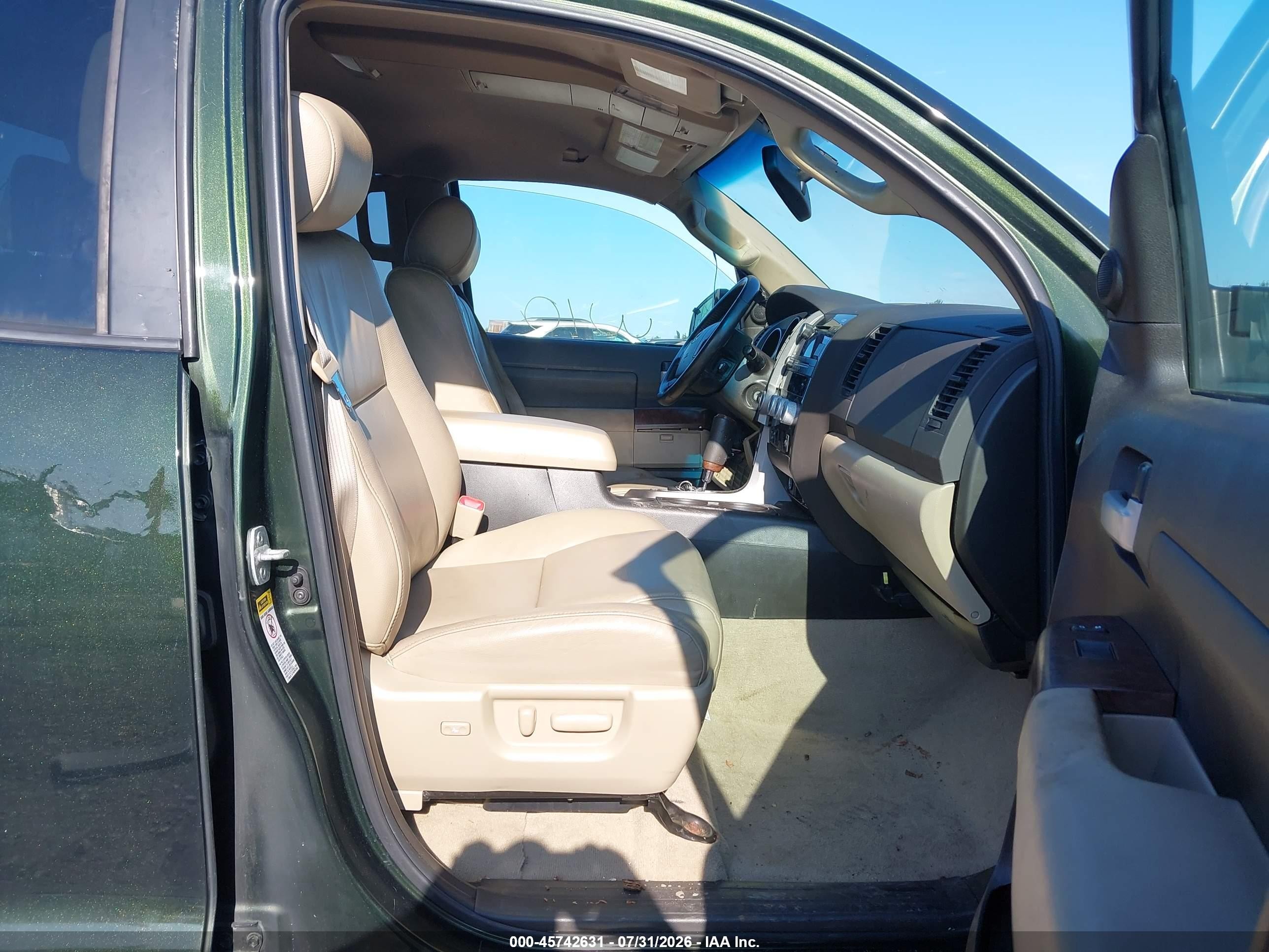 2011 Toyota Tundra Limited 5.7l V8 Green vin: 5TFBY5F15BX168807
