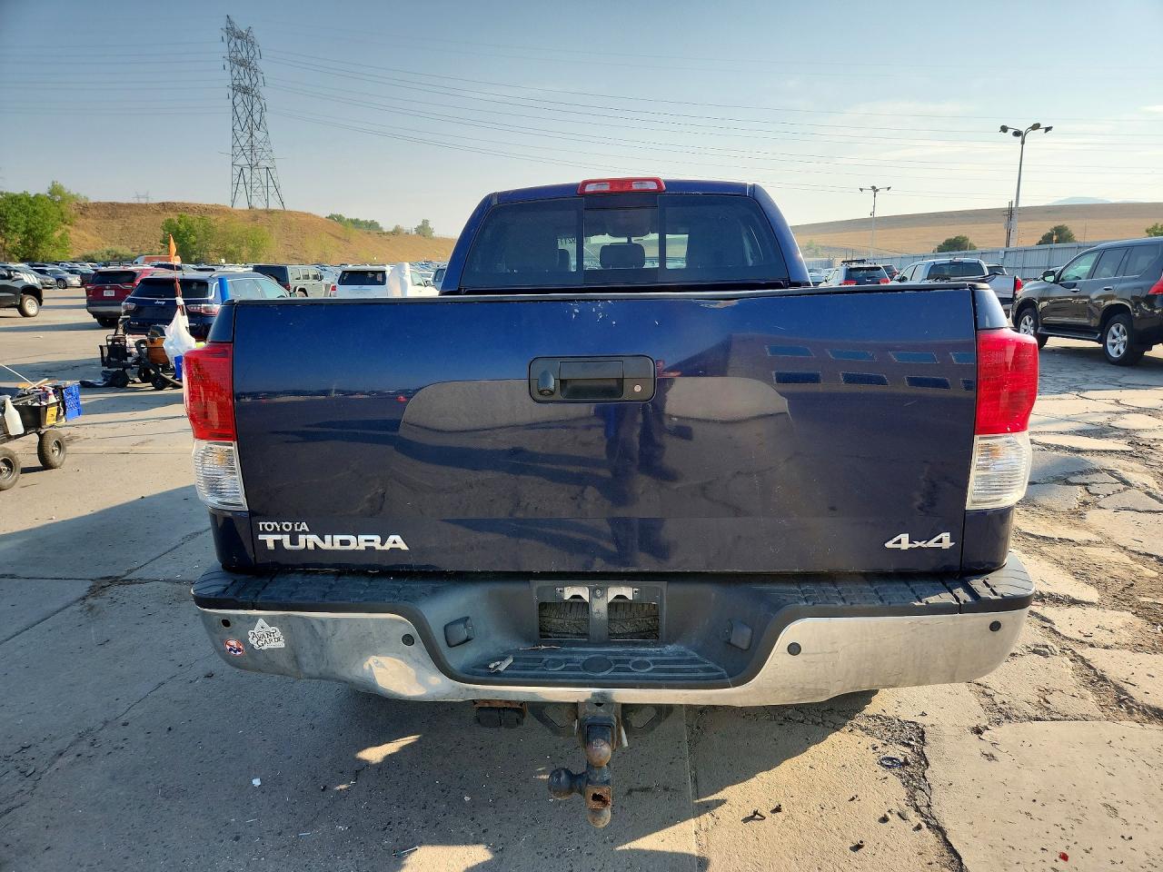 2011 Toyota Tundra Double Cab Limited Blue vin: 5TFBY5F18BX178554