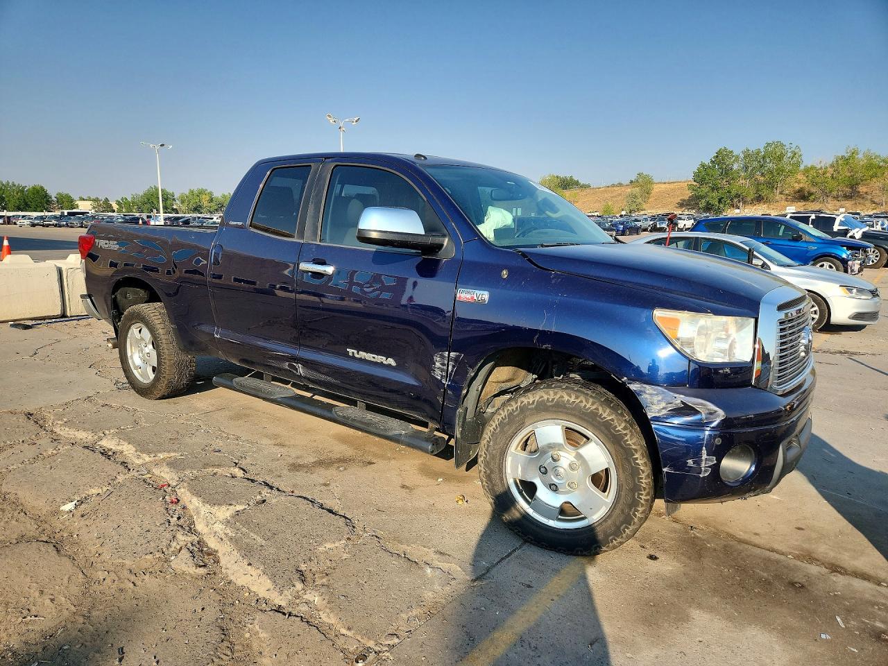 2011 Toyota Tundra Double Cab Limited Blue vin: 5TFBY5F18BX178554
