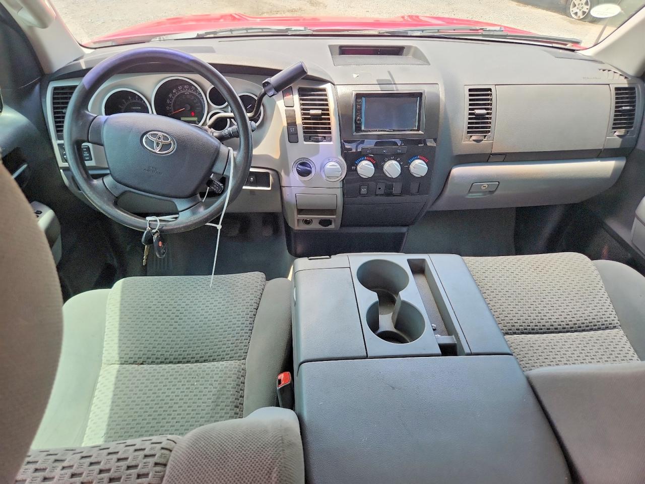 2007 Toyota Tundra Double Cab Sr5 Red vin: 5TFCT54127X002192