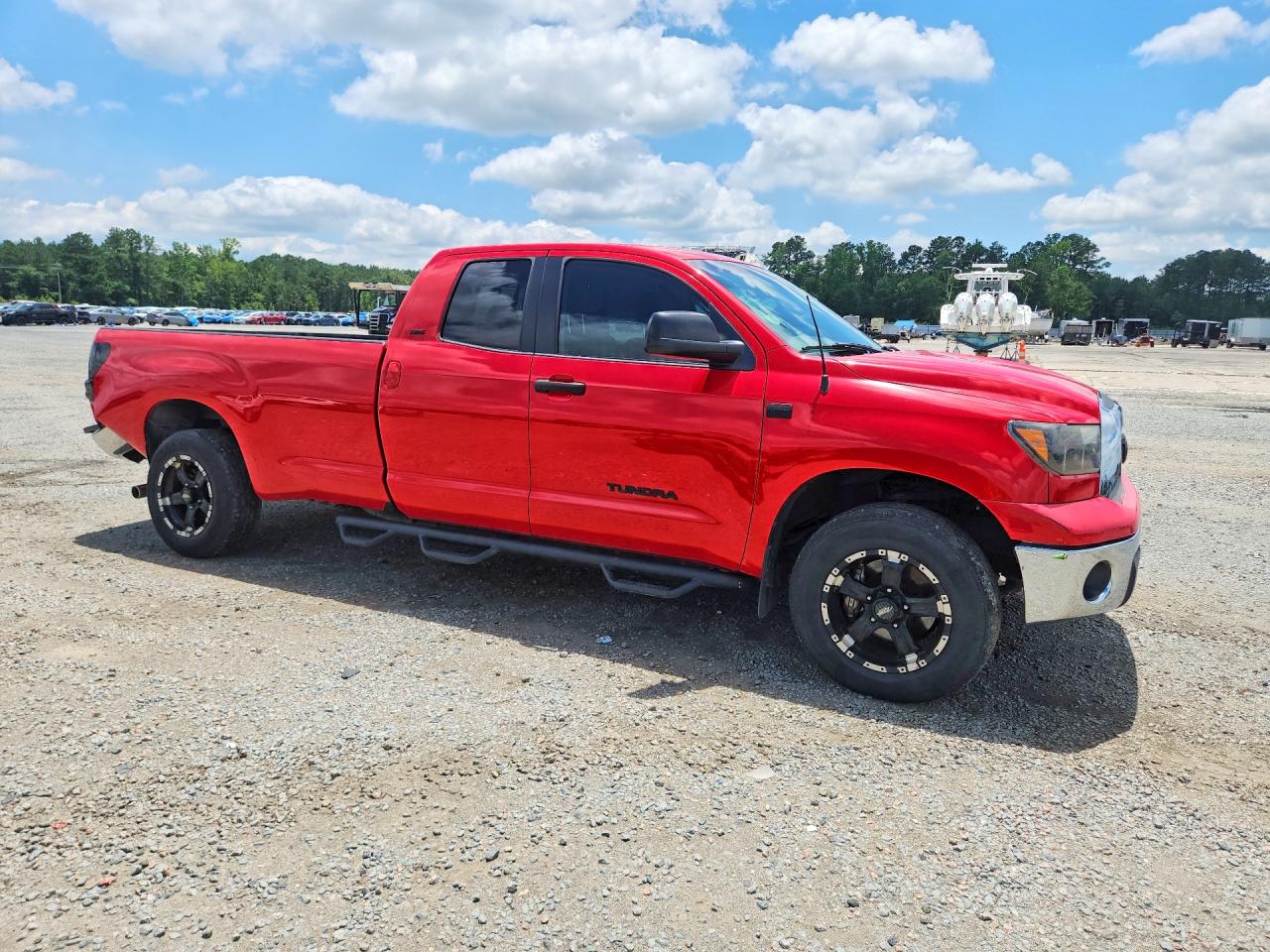 2007 Toyota Tundra Double Cab Sr5 Red vin: 5TFCT54127X002192