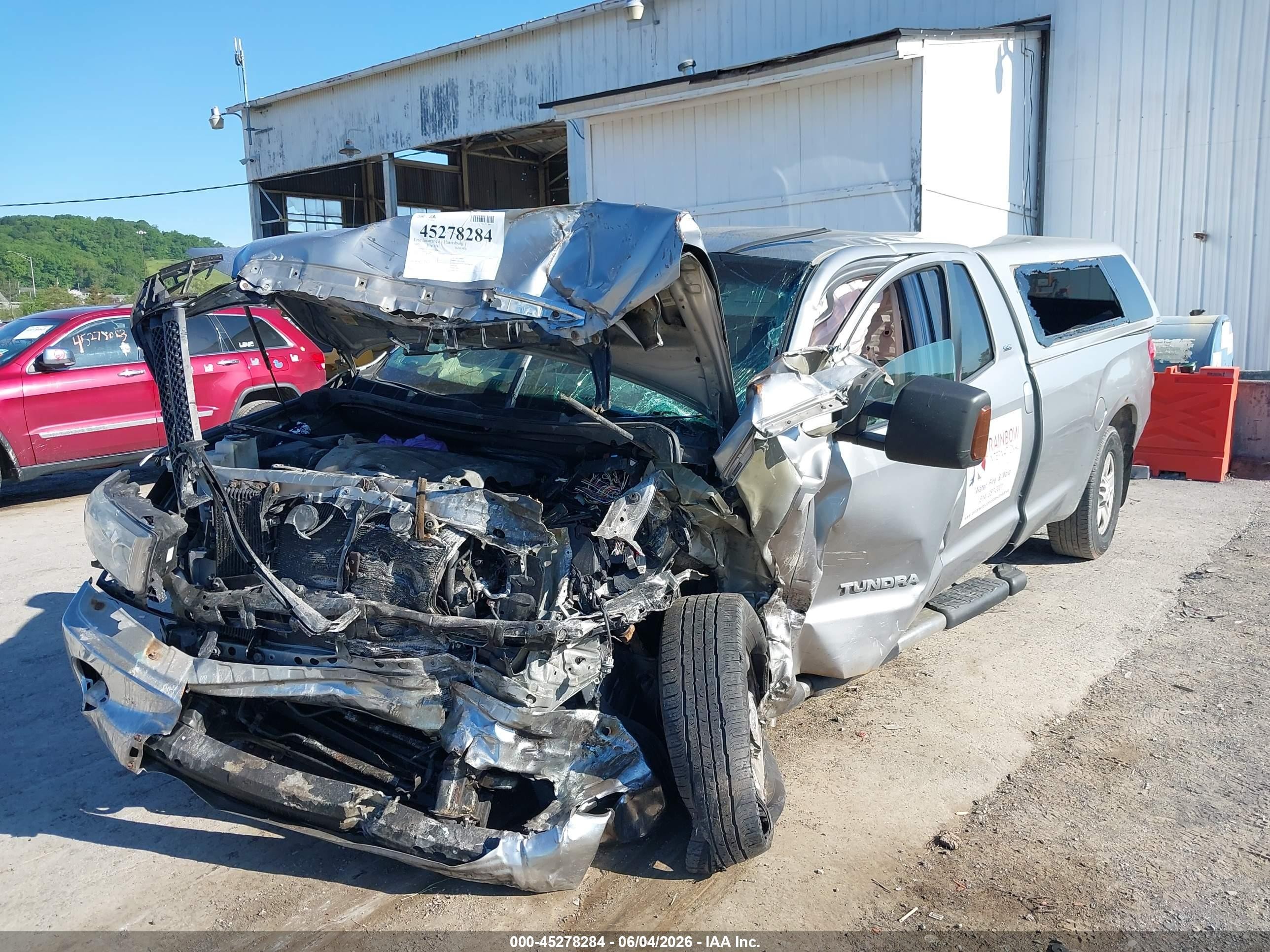 2007 Toyota Tundra Sr5 5.7l V8 Silver vin: 5TFCV54137X002454