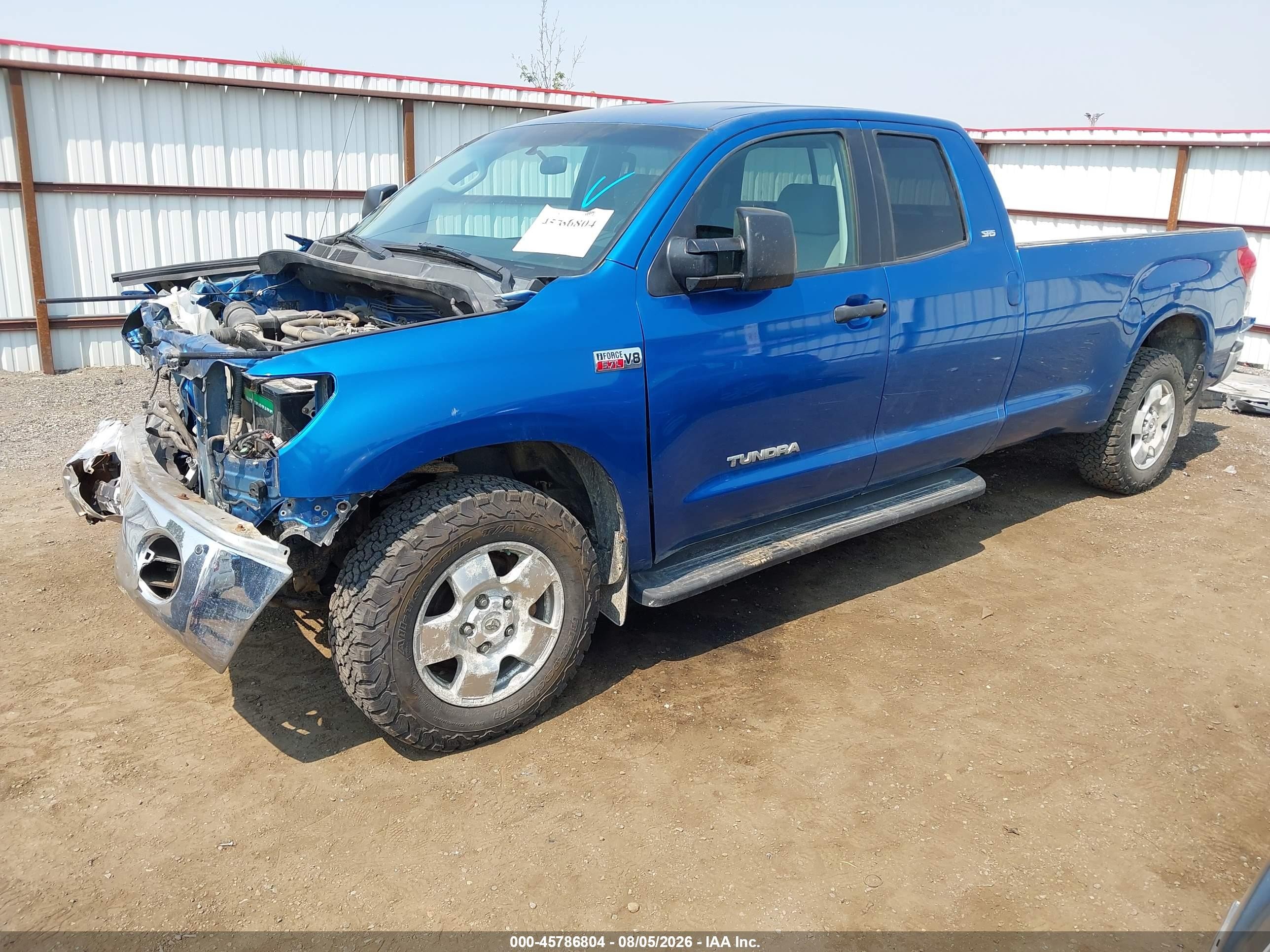 2007 Toyota Tundra Sr5 5.7l V8 Blue vin: 5TFCV54157X001807