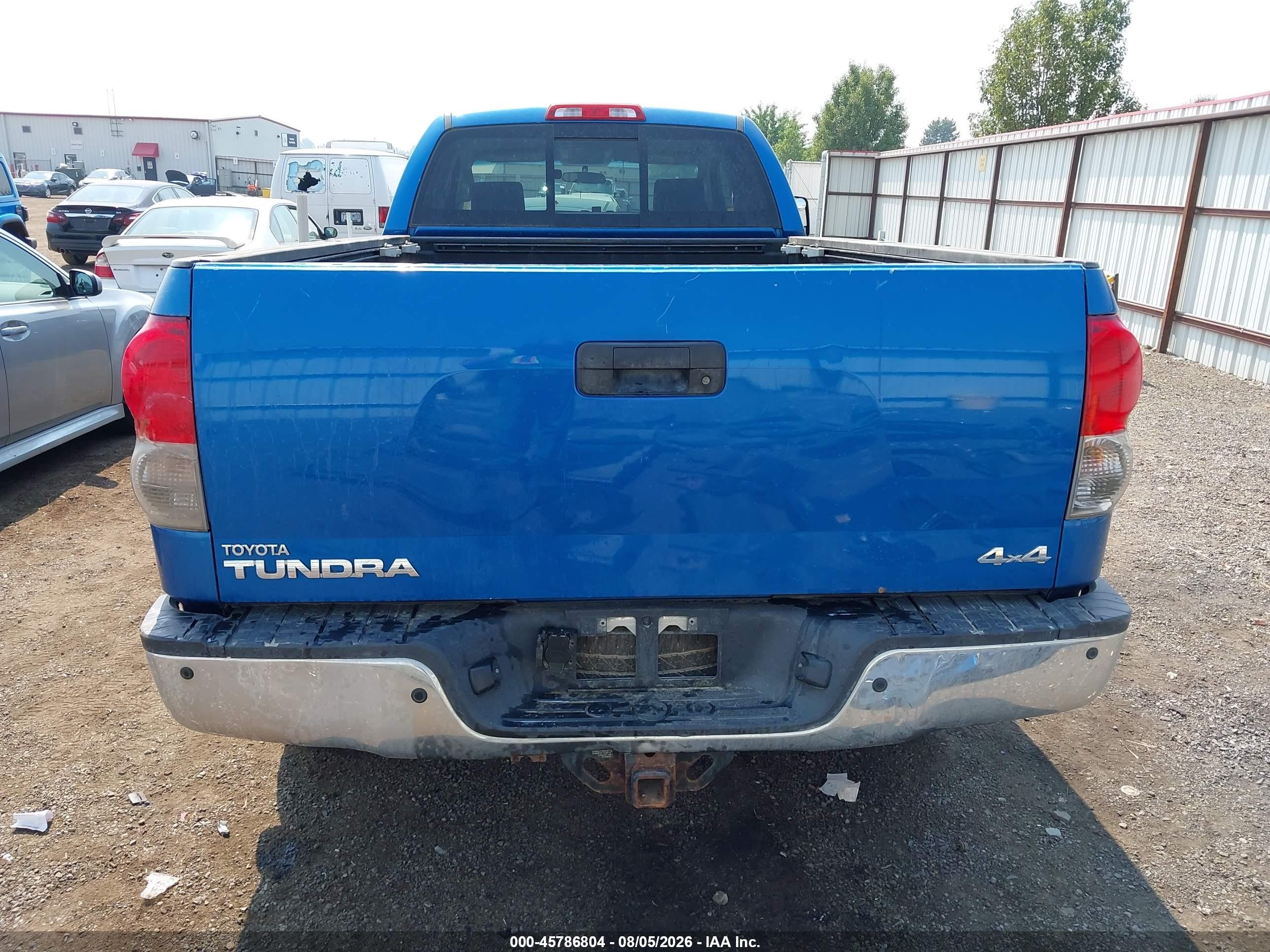 2007 Toyota Tundra Sr5 5.7l V8 Blue vin: 5TFCV54157X001807