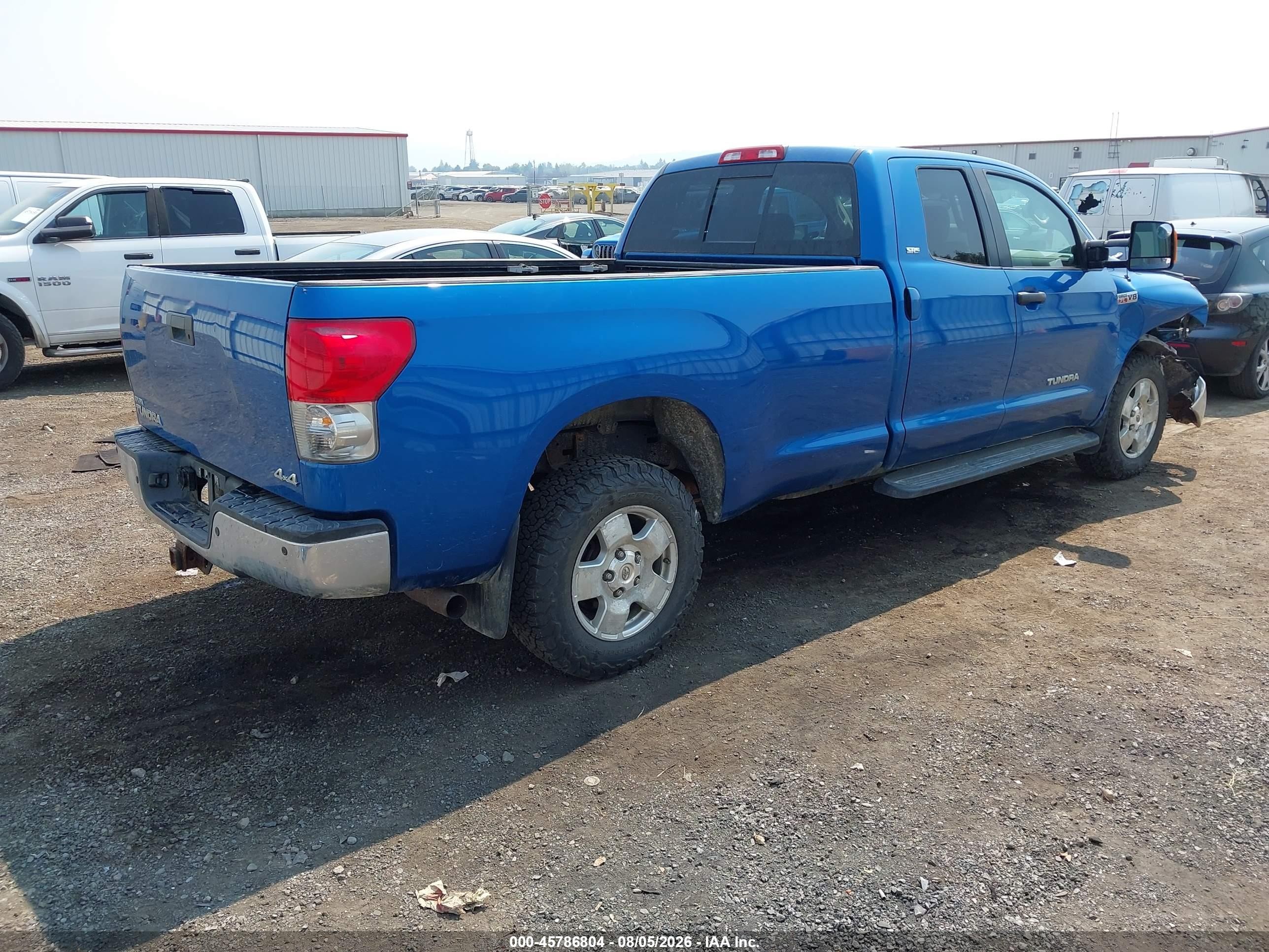2007 Toyota Tundra Sr5 5.7l V8 Blue vin: 5TFCV54157X001807