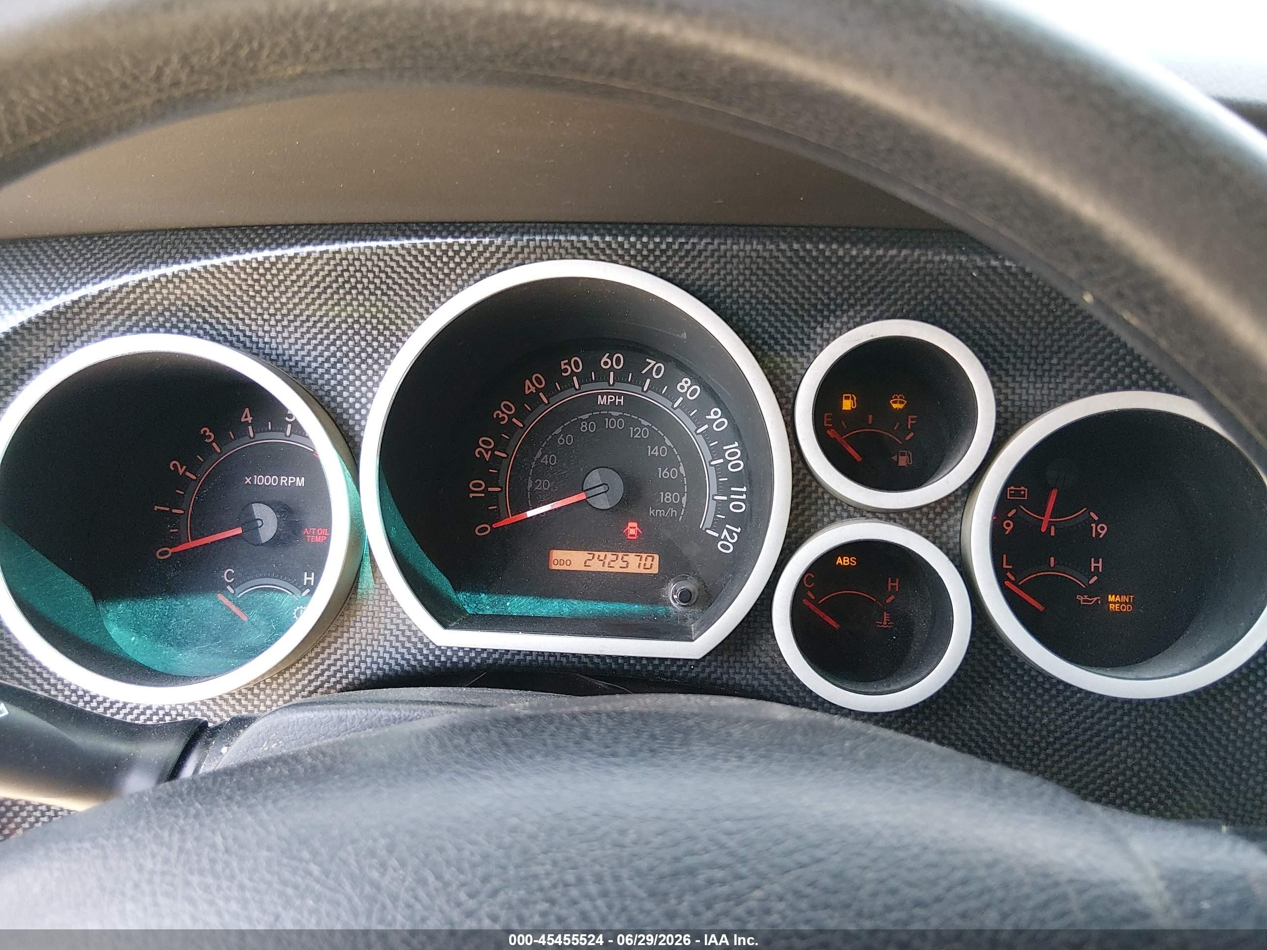 2007 Toyota Tundra Sr5 5.7l V8 Green vin: 5TFCV54197X003737