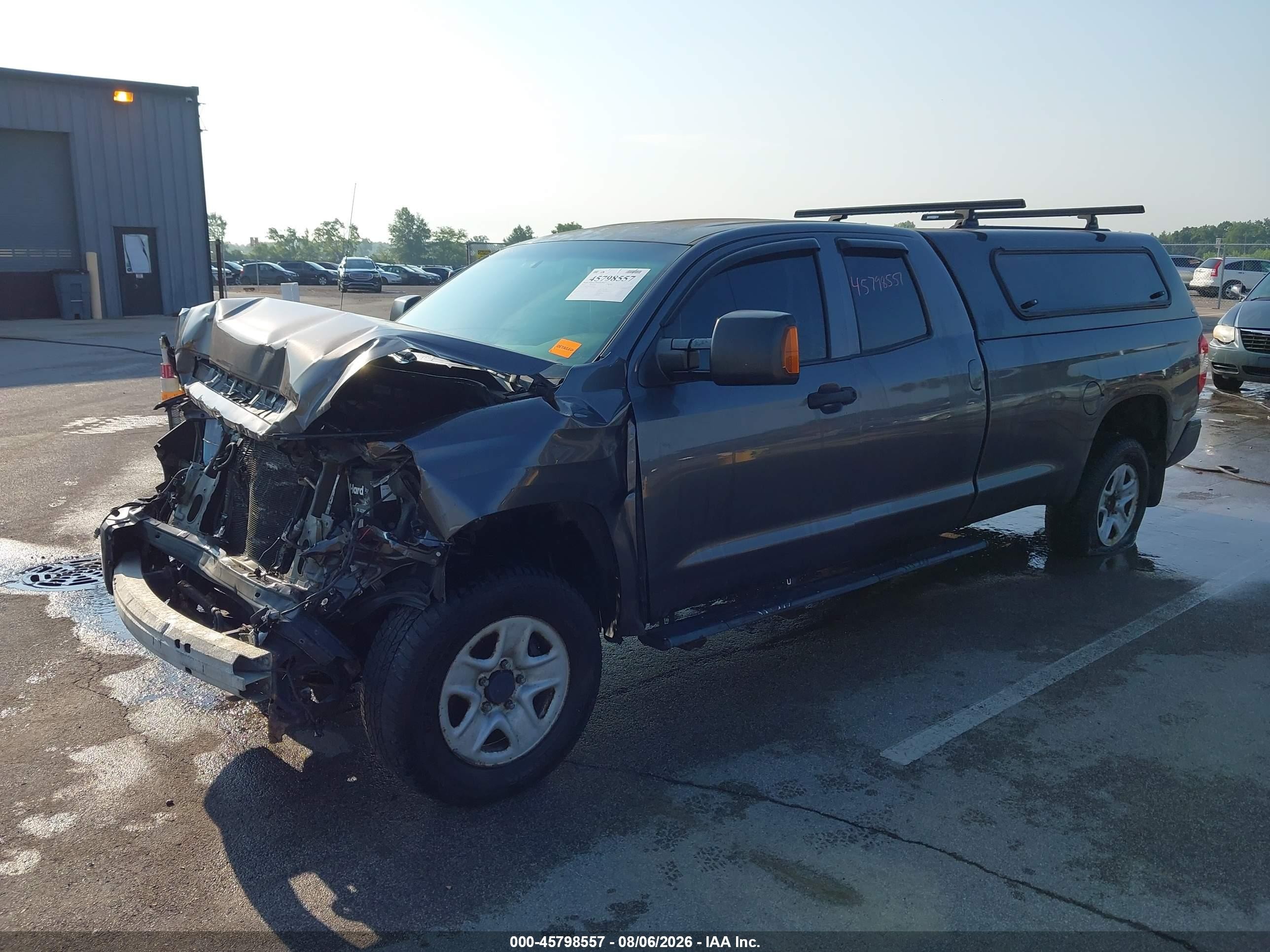 2014 Toyota Tundra Sr 5.7l V8 Gray vin: 5TFCW5F18EX017457