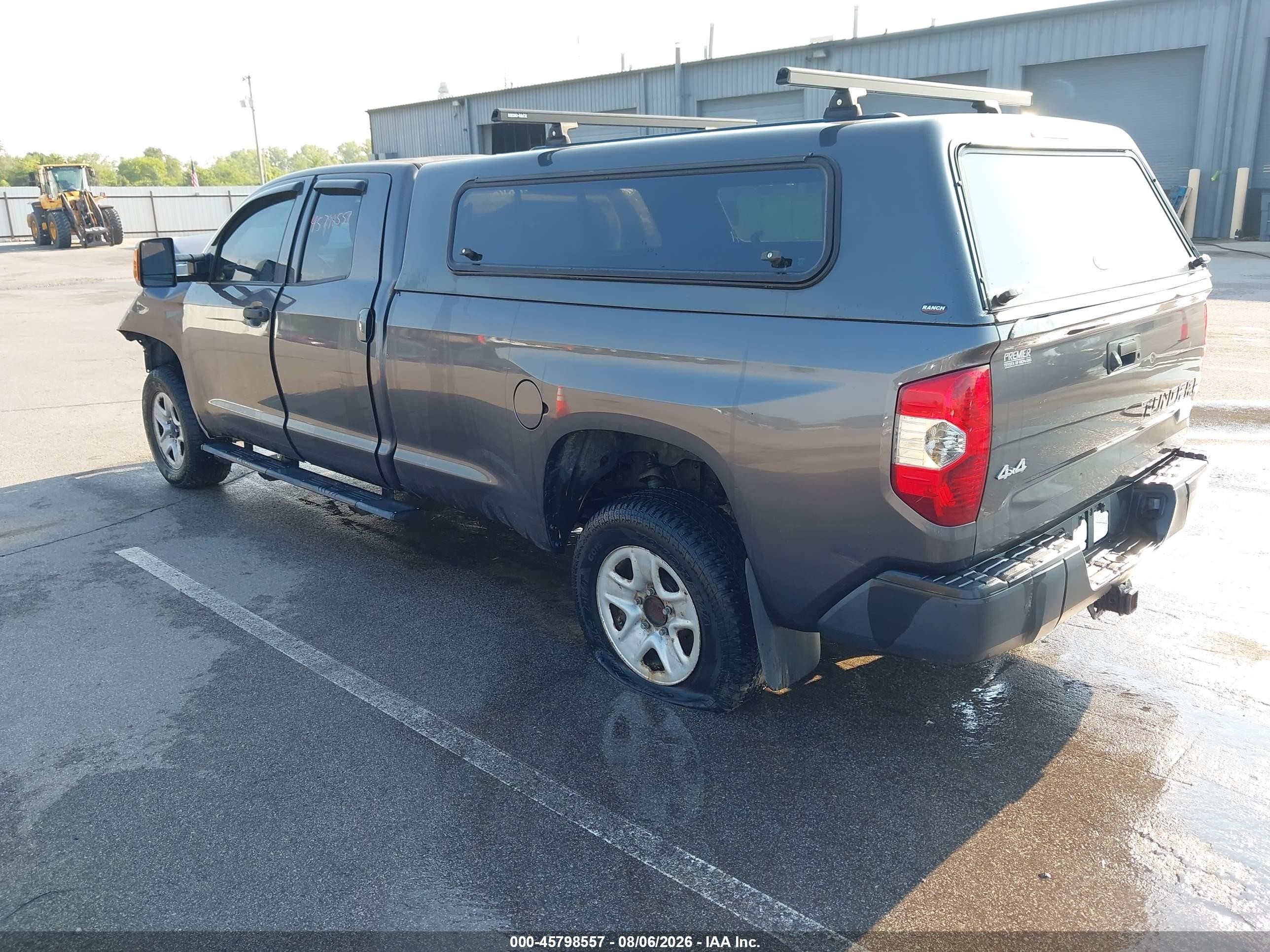 2014 Toyota Tundra Sr 5.7l V8 Gray vin: 5TFCW5F18EX017457