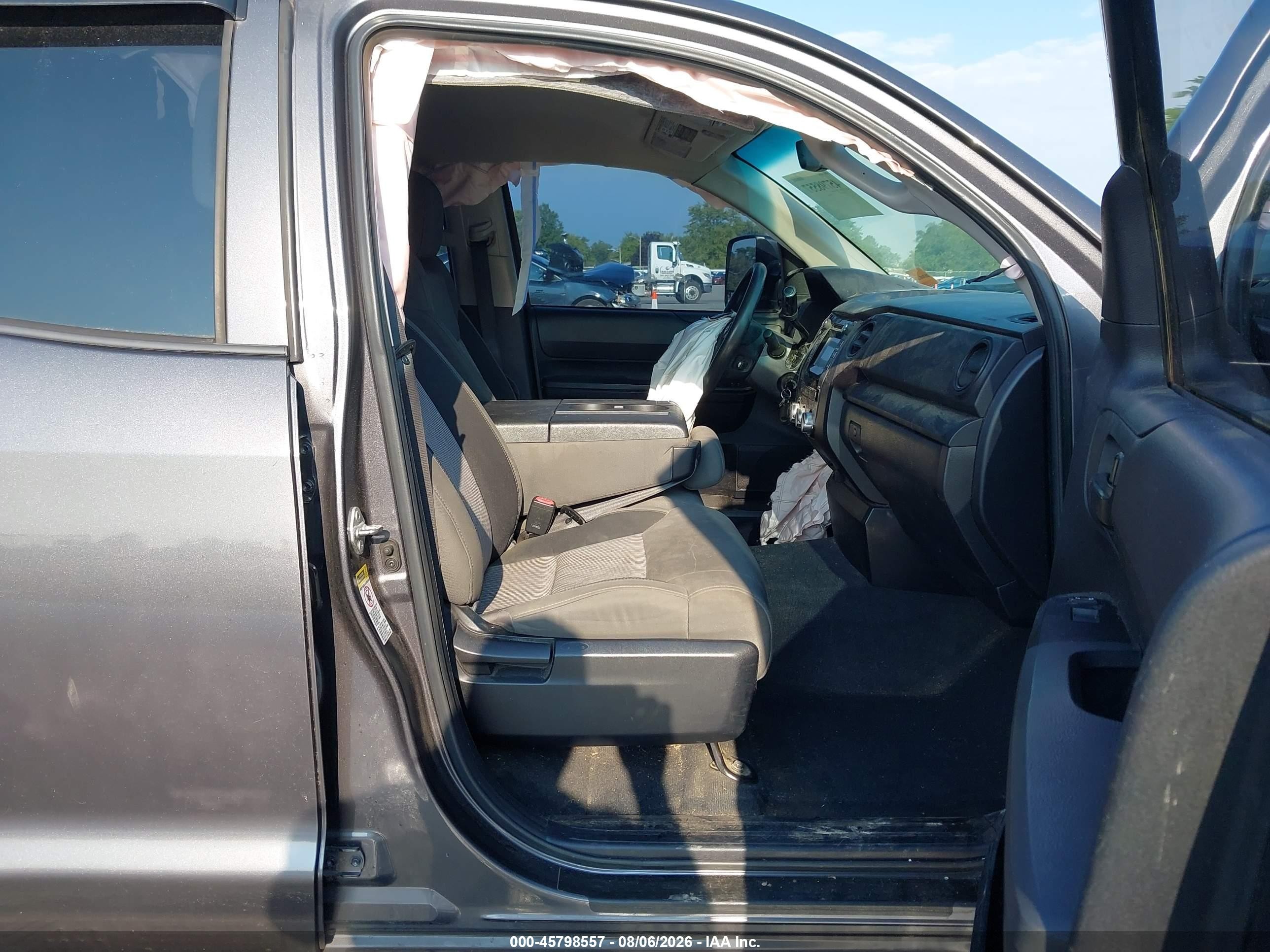 2014 Toyota Tundra Sr 5.7l V8 Gray vin: 5TFCW5F18EX017457