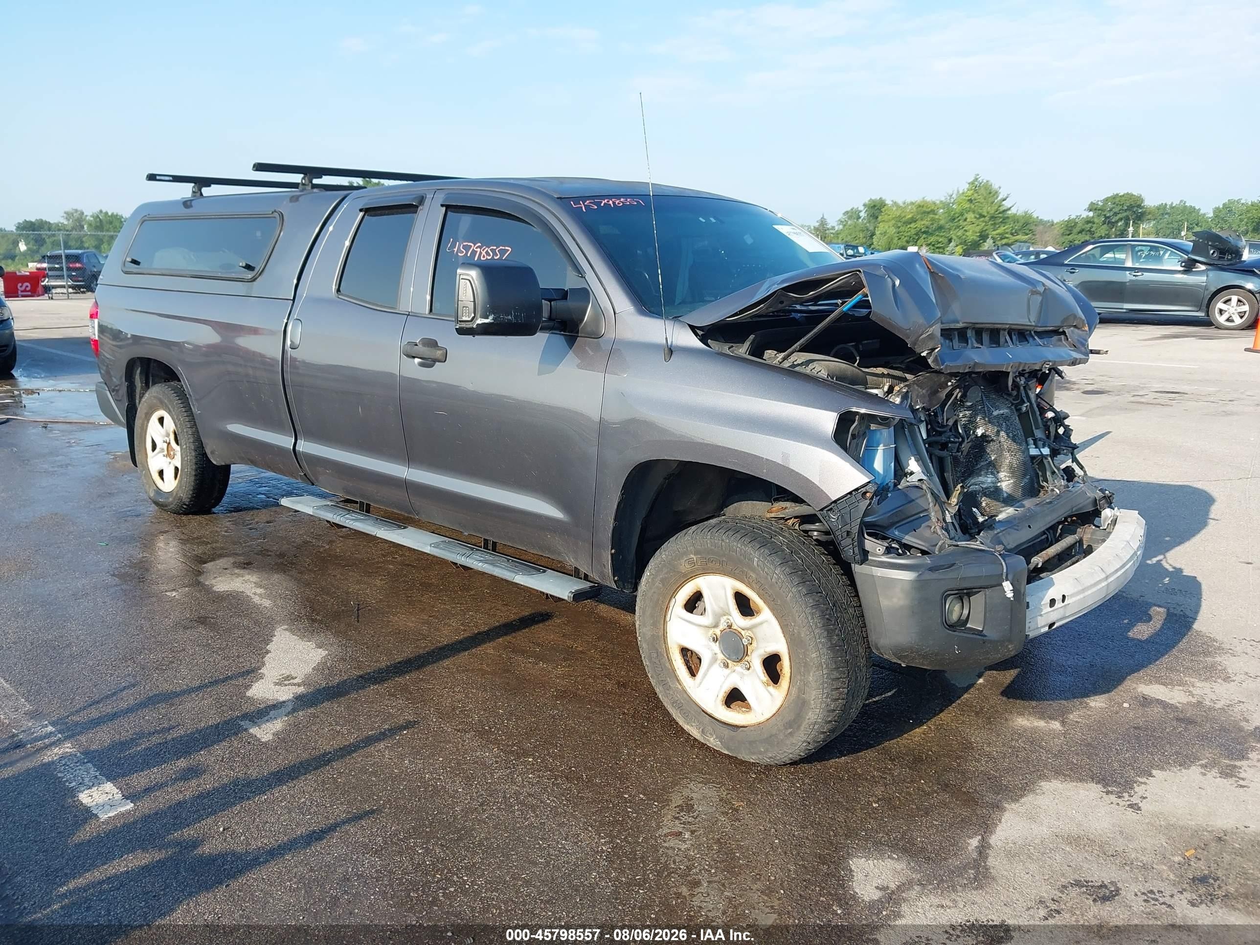 2014 Toyota Tundra Sr 5.7l V8 Gray vin: 5TFCW5F18EX017457
