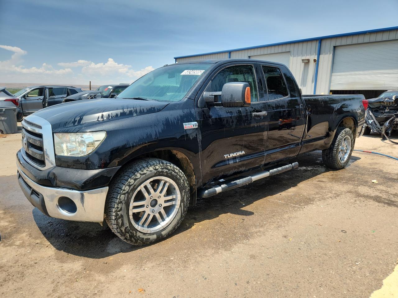 2013 Toyota Tundra Double Cab Sr5 Black vin: 5TFCW5F19DX015344 Damage: Left Front Door, Chipped, 3