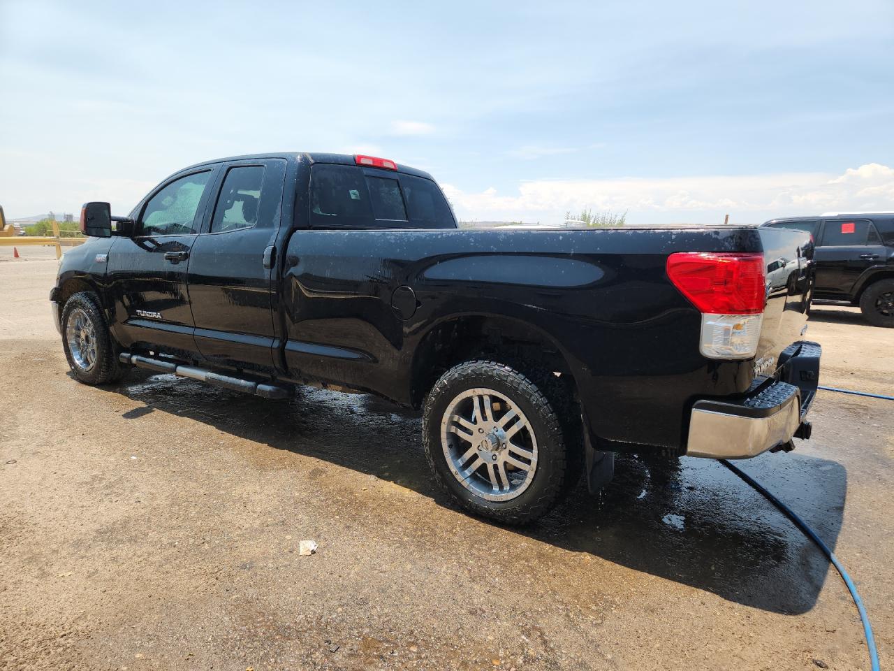 2013 Toyota Tundra Double Cab Sr5 Black vin: 5TFCW5F19DX015344 Damage: Left Front Wheel, Aftermarket, Replacement Required