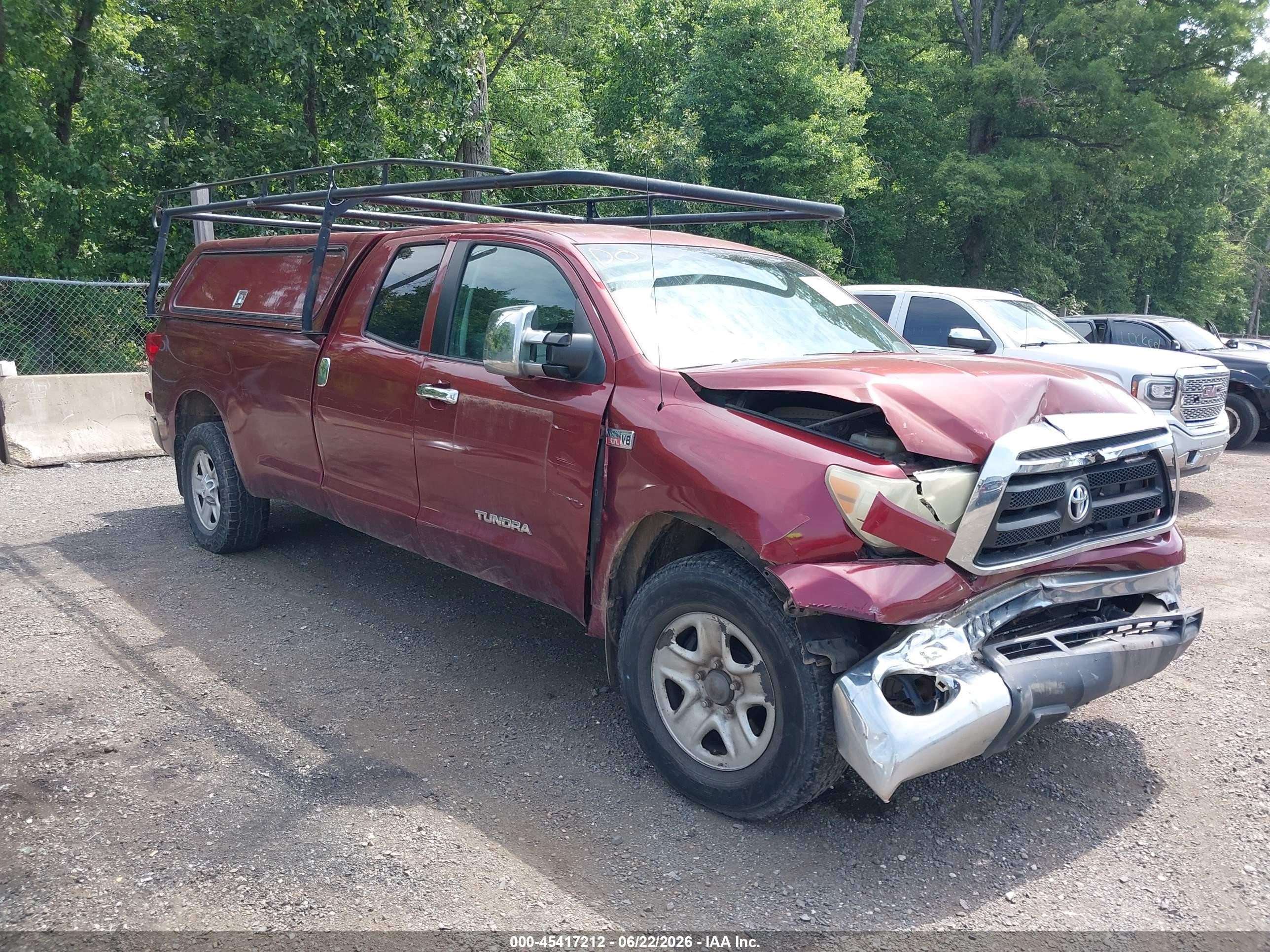 2010 Toyota Tundra Grade 5.7l V8 Red vin: 5TFCY5F11AX010421