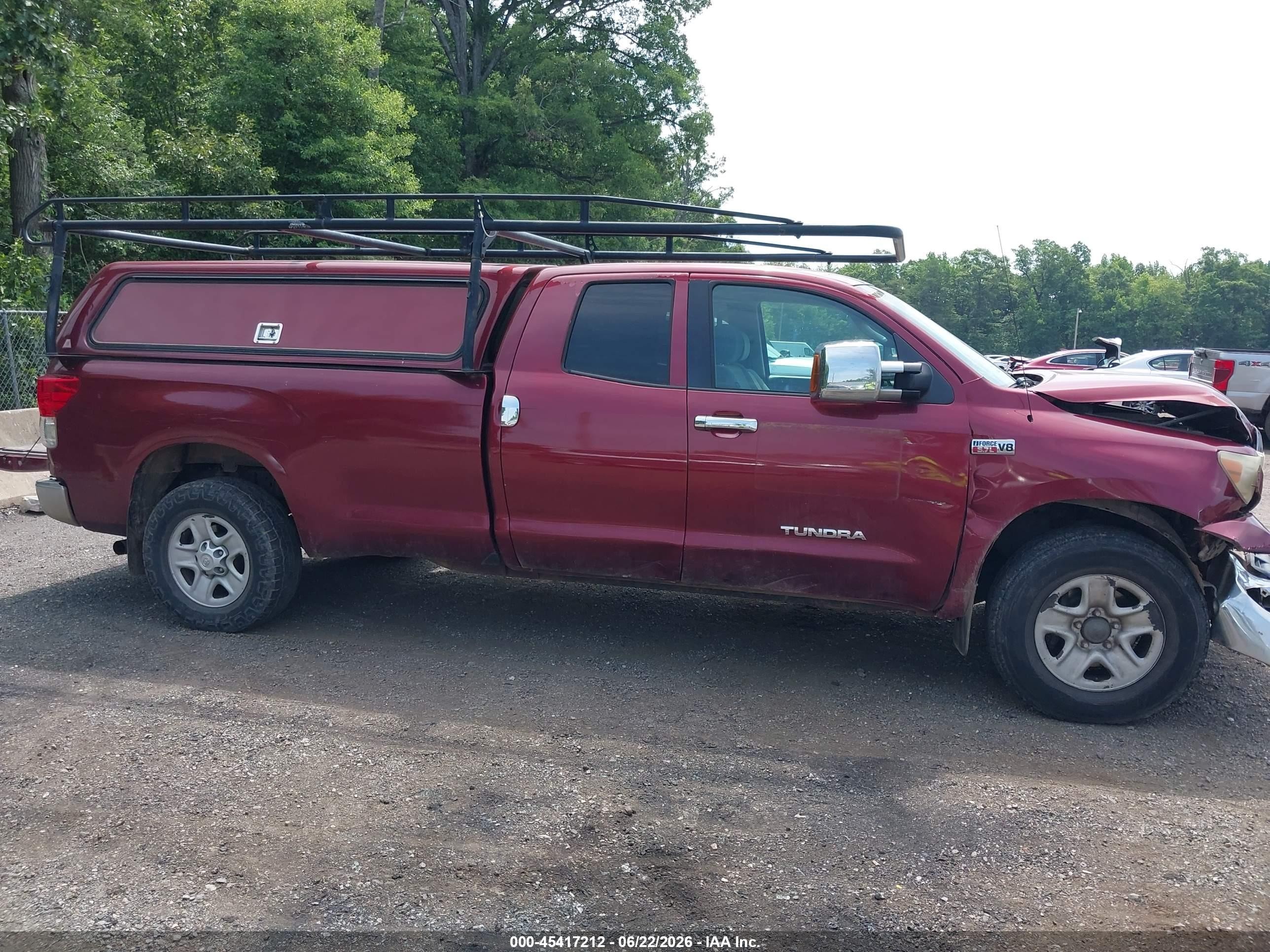 2010 Toyota Tundra Grade 5.7l V8 Red vin: 5TFCY5F11AX010421