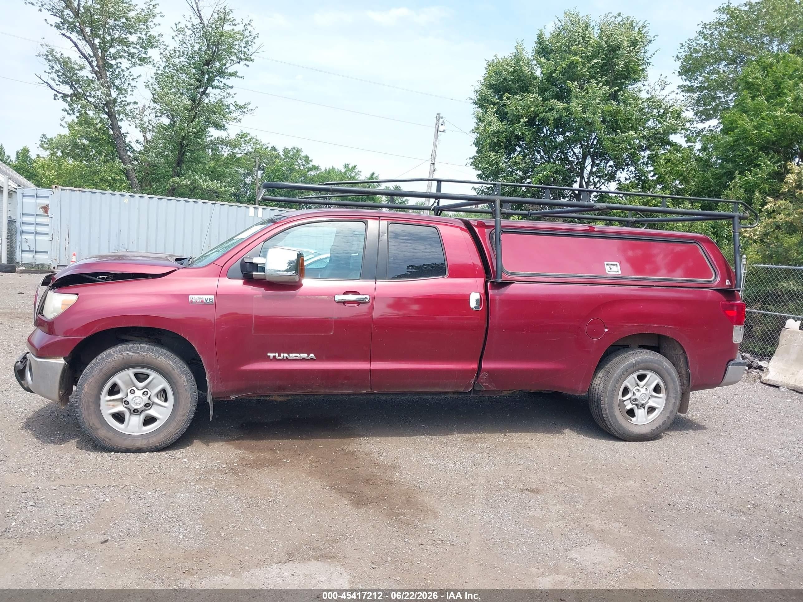 2010 Toyota Tundra Grade 5.7l V8 Red vin: 5TFCY5F11AX010421