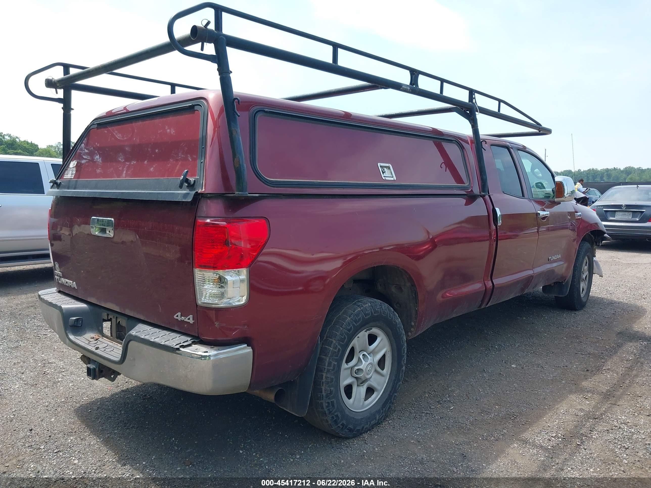 2010 Toyota Tundra Grade 5.7l V8 Red vin: 5TFCY5F11AX010421