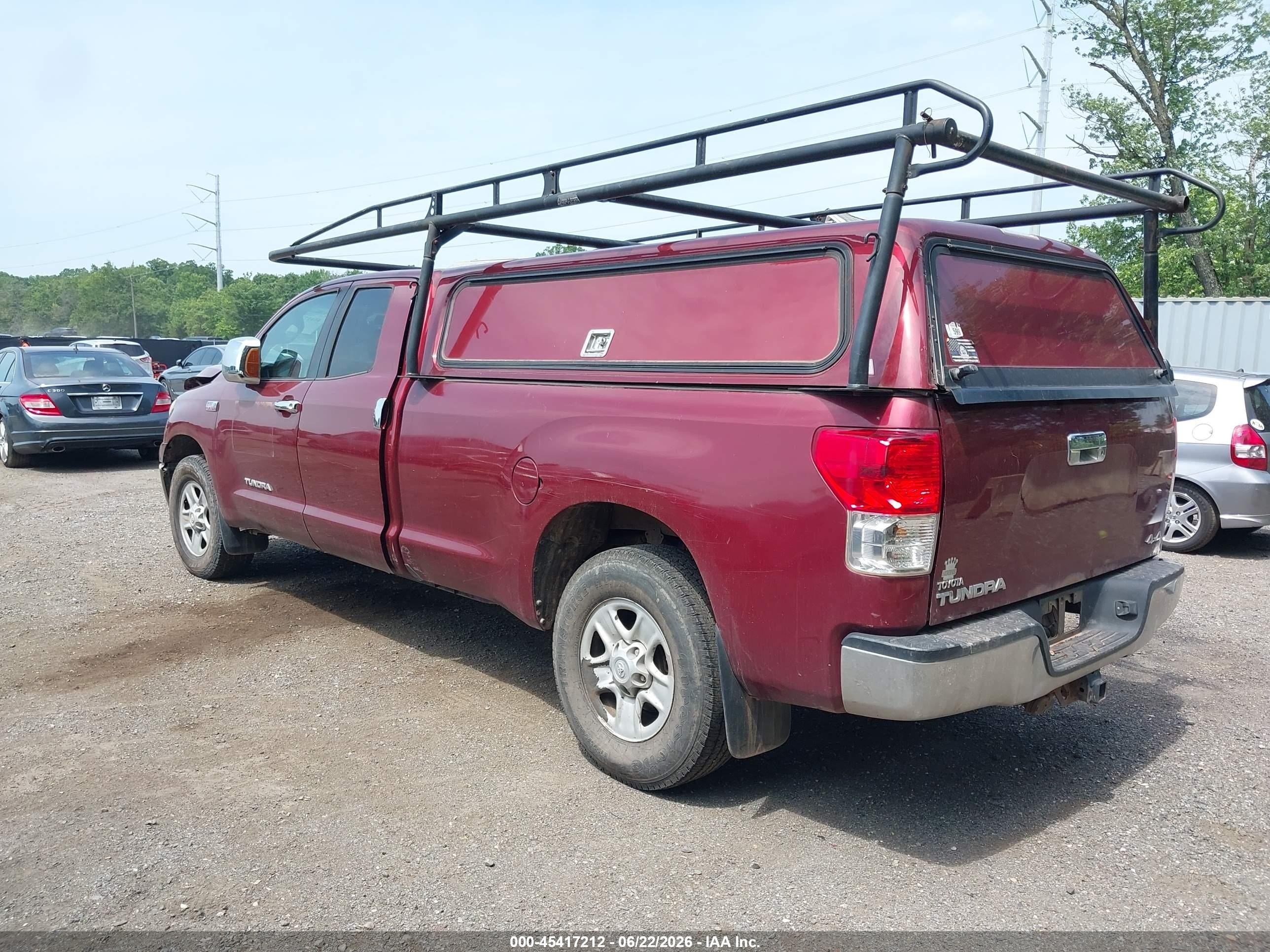 2010 Toyota Tundra Grade 5.7l V8 Red vin: 5TFCY5F11AX010421