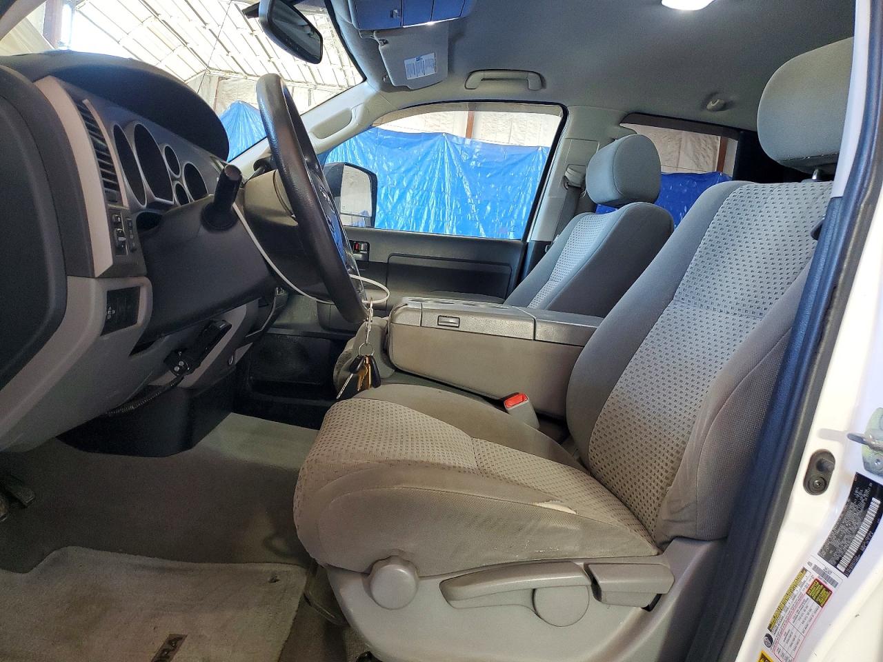 2011 Toyota Tundra Double Cab Sr5 White vin: 5TFCY5F11BX012185