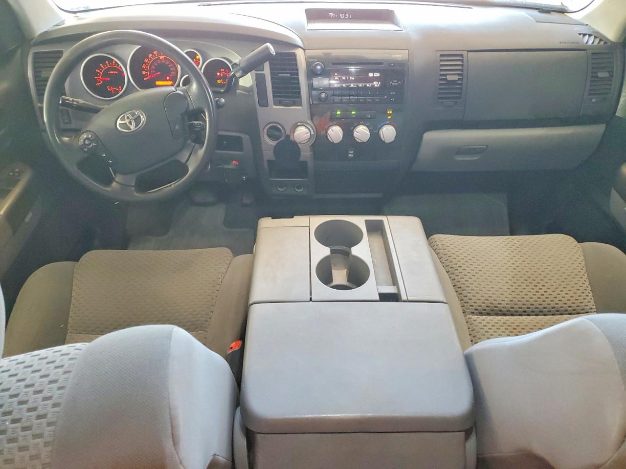 2011 Toyota Tundra Double Cab Sr5 White vin: 5TFCY5F11BX012185
