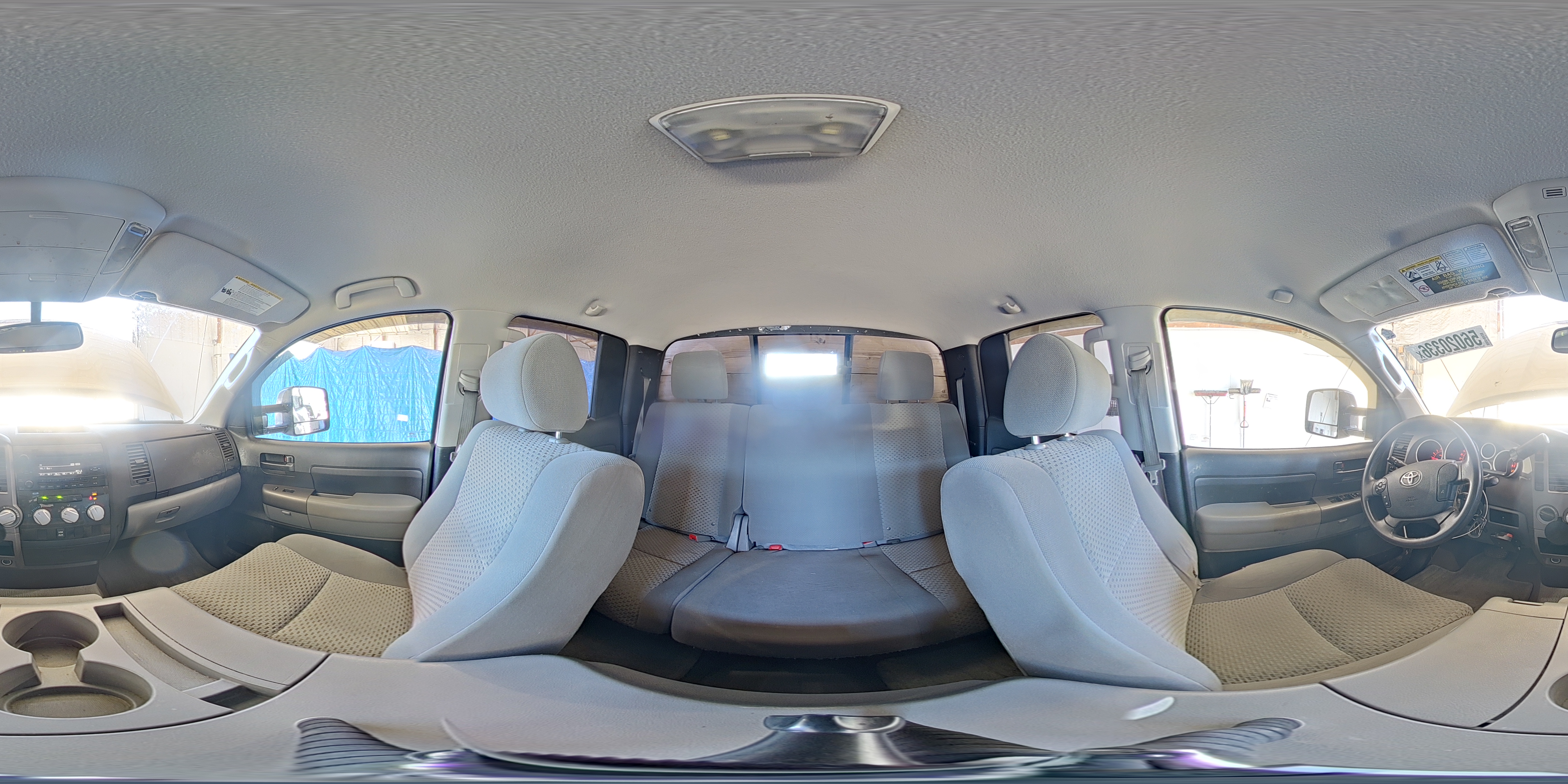 2011 Toyota Tundra Double Cab Sr5 White vin: 5TFCY5F11BX012185
