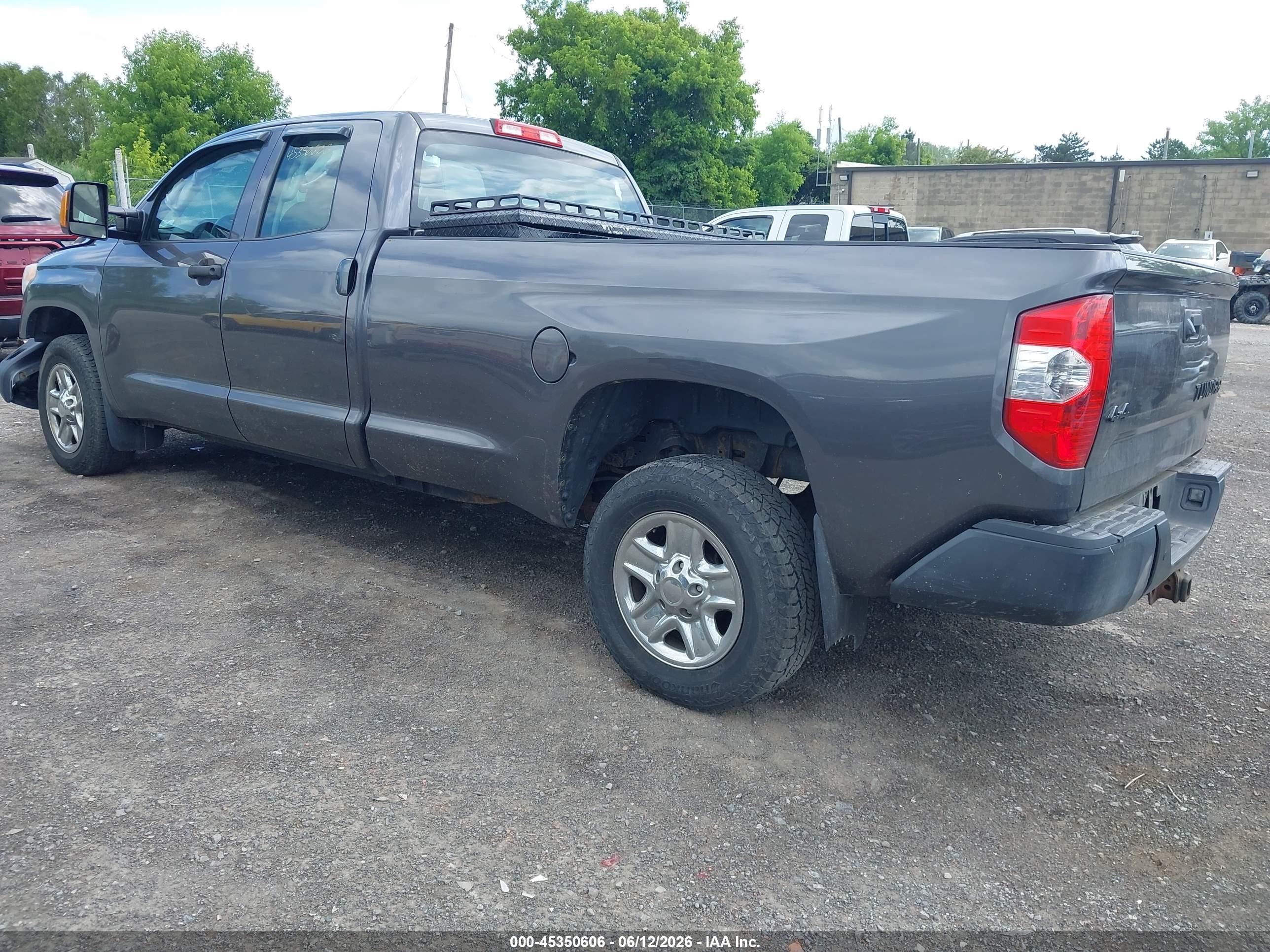 2014 Toyota Tundra Sr 5.7l V8 Gray vin: 5TFCY5F11EX017410