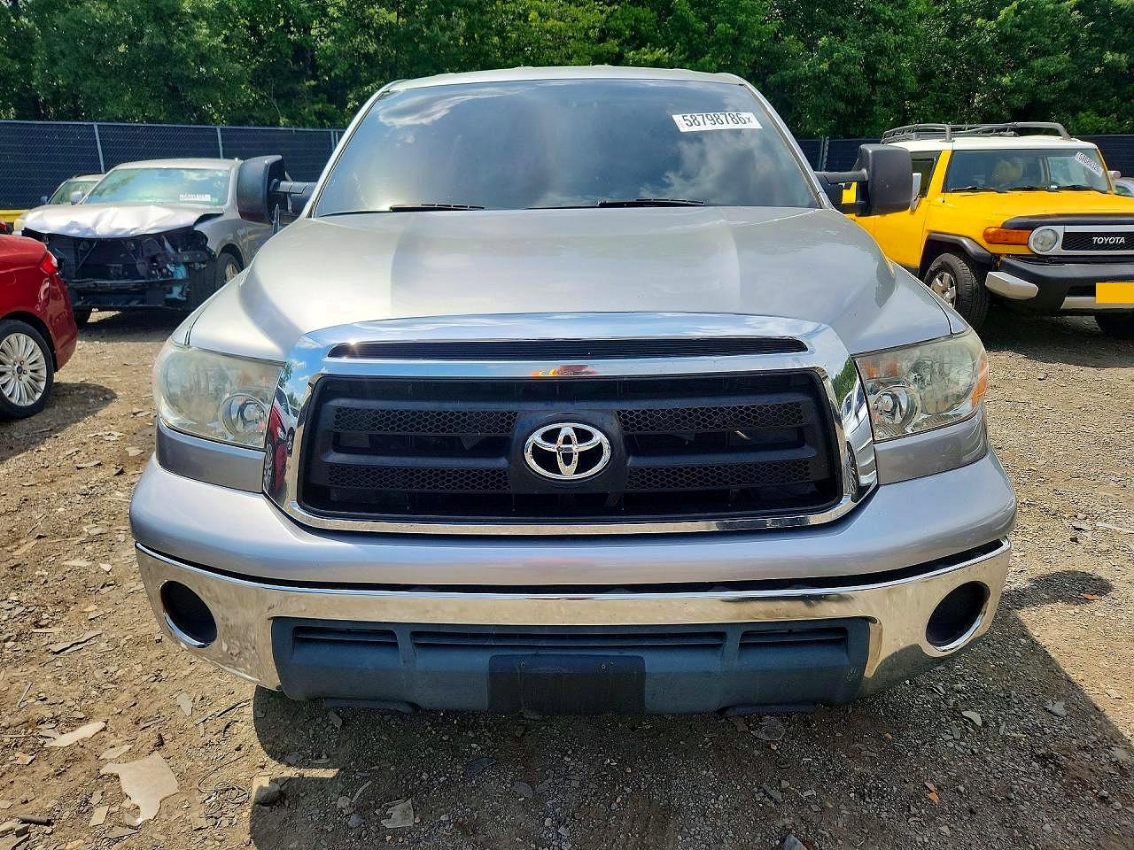 2012 Toyota Tundra Double Cab Sr5 Silver vin: 5TFCY5F18CX013934