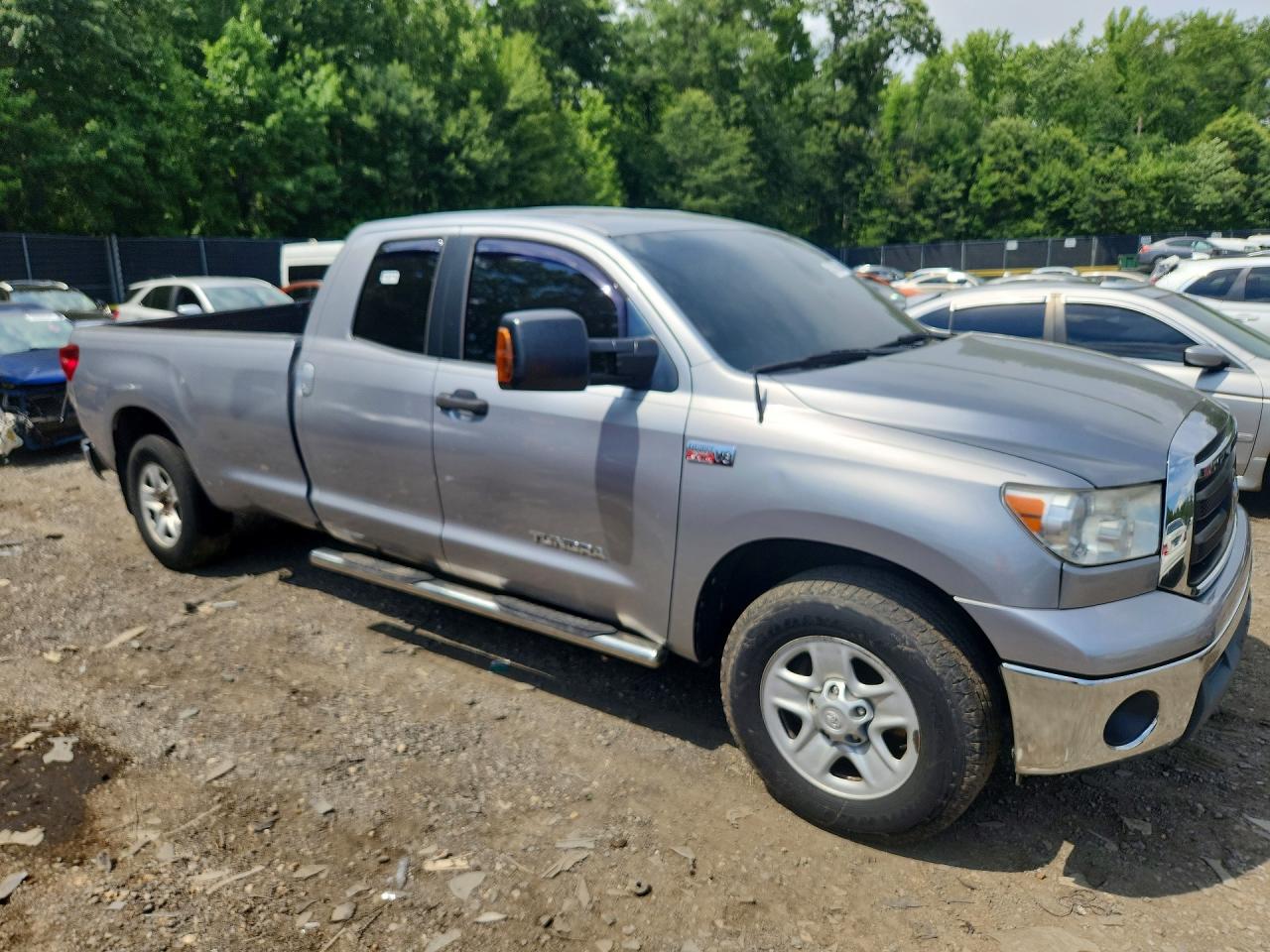 2012 Toyota Tundra Double Cab Sr5 Silver vin: 5TFCY5F18CX013934